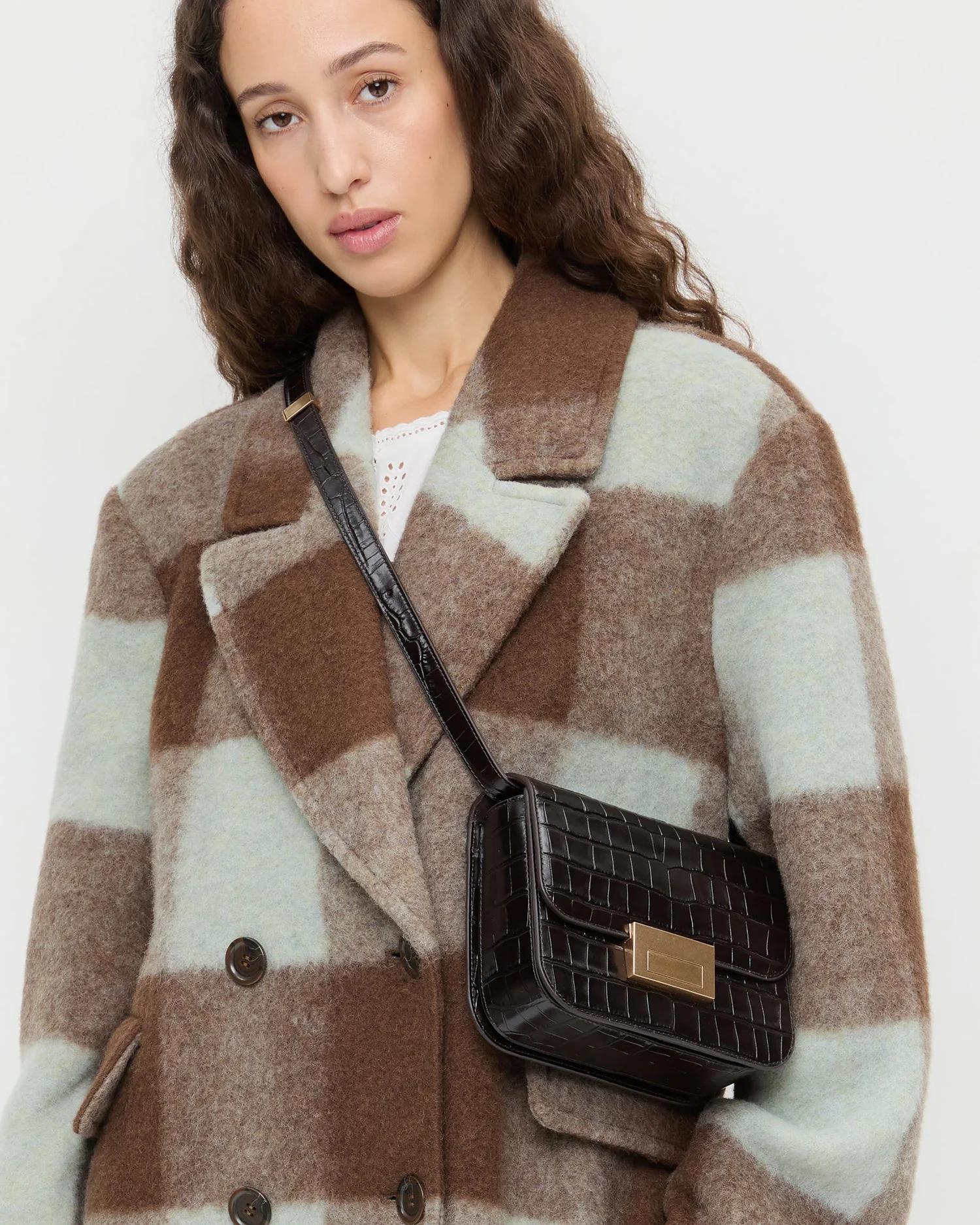 Loeffler Randall - Desi Crocodile Leather Crossbody - Image 5