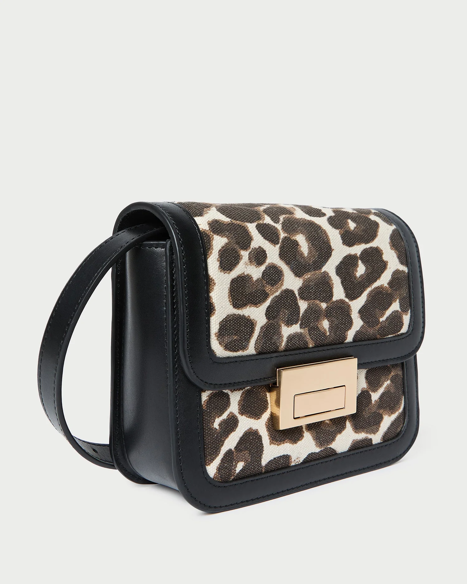 Loeffler Randall - Desi Leopard/Black Canvas Crossbody - Image 2