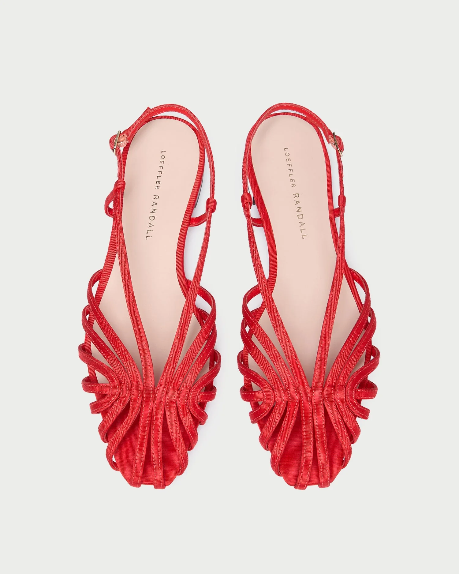 Loeffler Randall - Devon Red Moiré Slingback Sandal