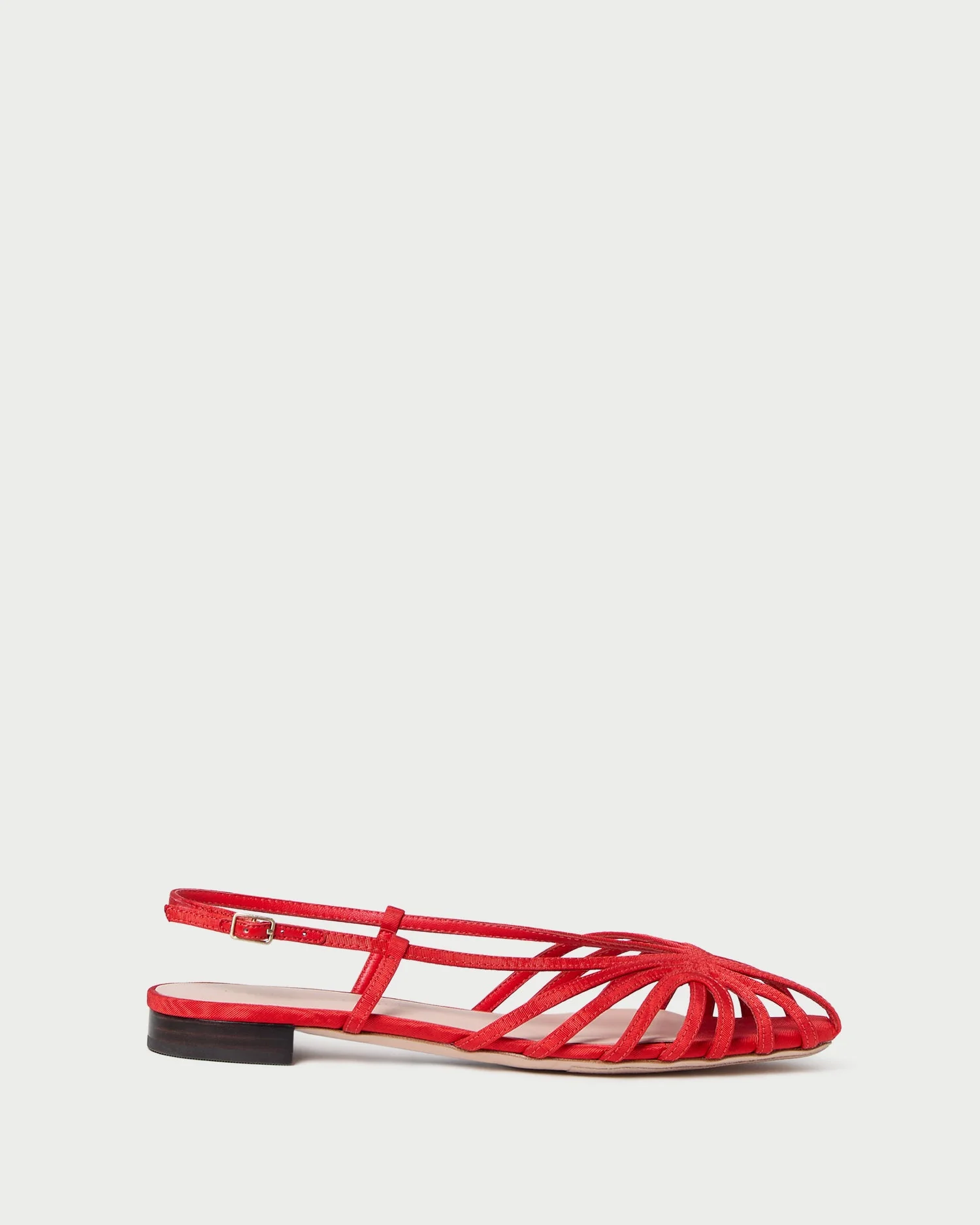 Loeffler Randall - Devon Red Moiré Slingback Sandal - Image 3