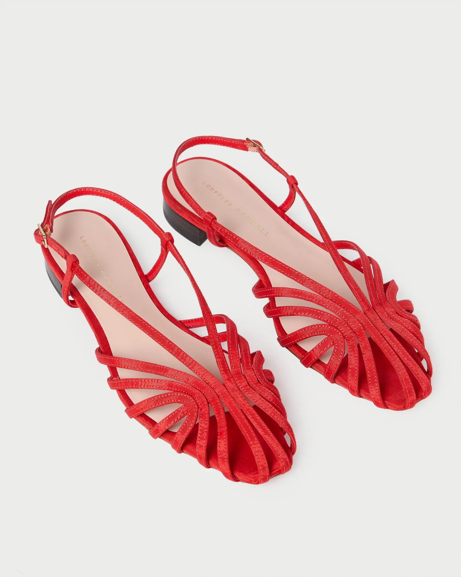Loeffler Randall - Devon Red Moiré Slingback Sandal - Image 4