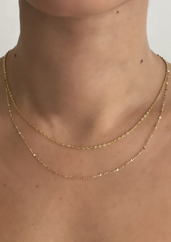 Kinn - Diamond Cut Rolo Chain Necklace - Image 4