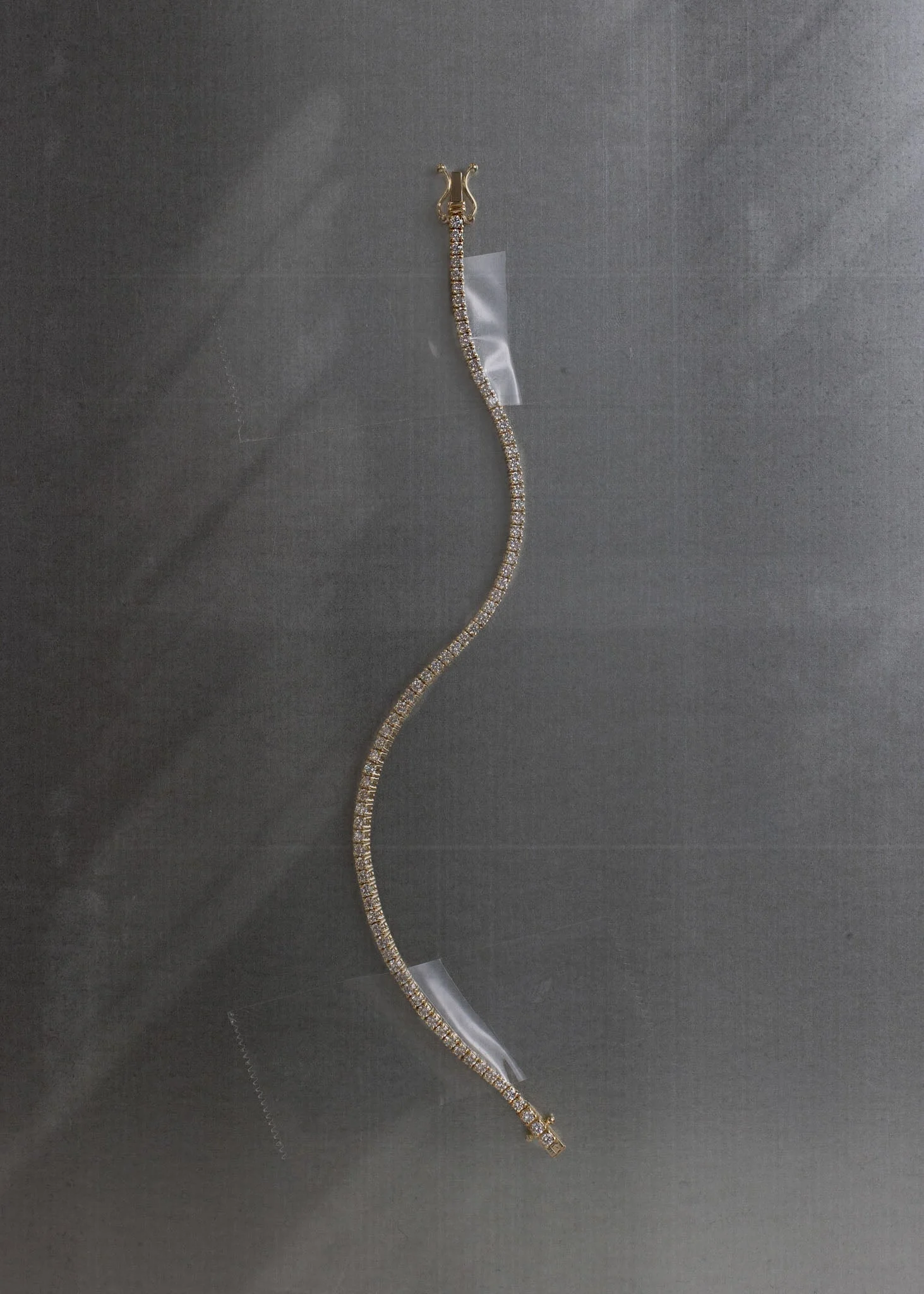 Kinn - Classic Diana Tennis Bracelet 3.20ctw White Gold - Image 3