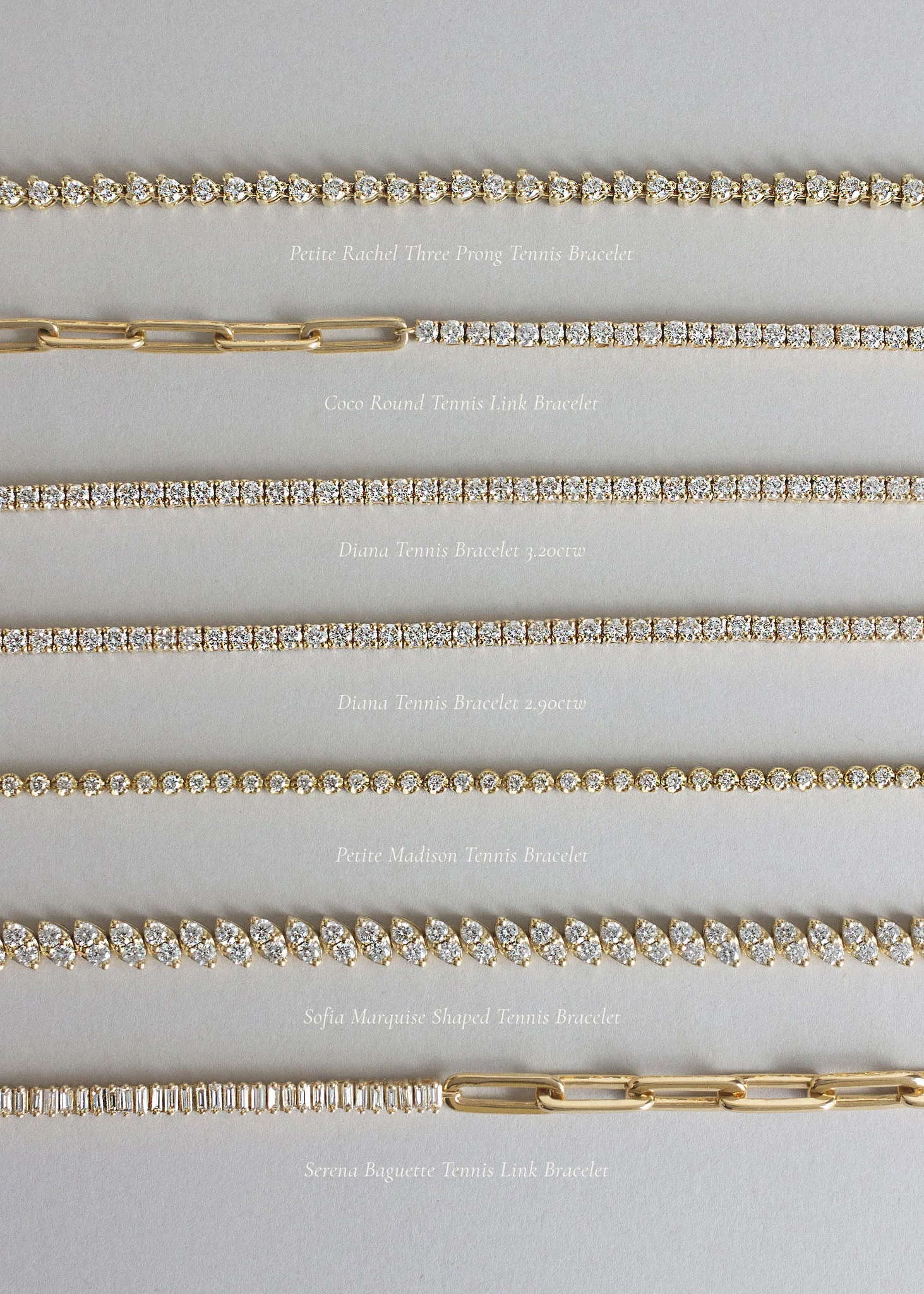 Kinn - Classic Diana Tennis Bracelet 3.20ctw Yellow Gold - Image 10