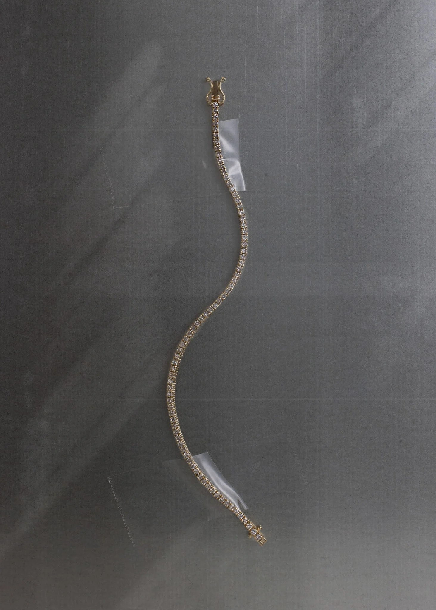 Kinn - Classic Diana Tennis Bracelet 3.20ctw Yellow Gold - Image 6
