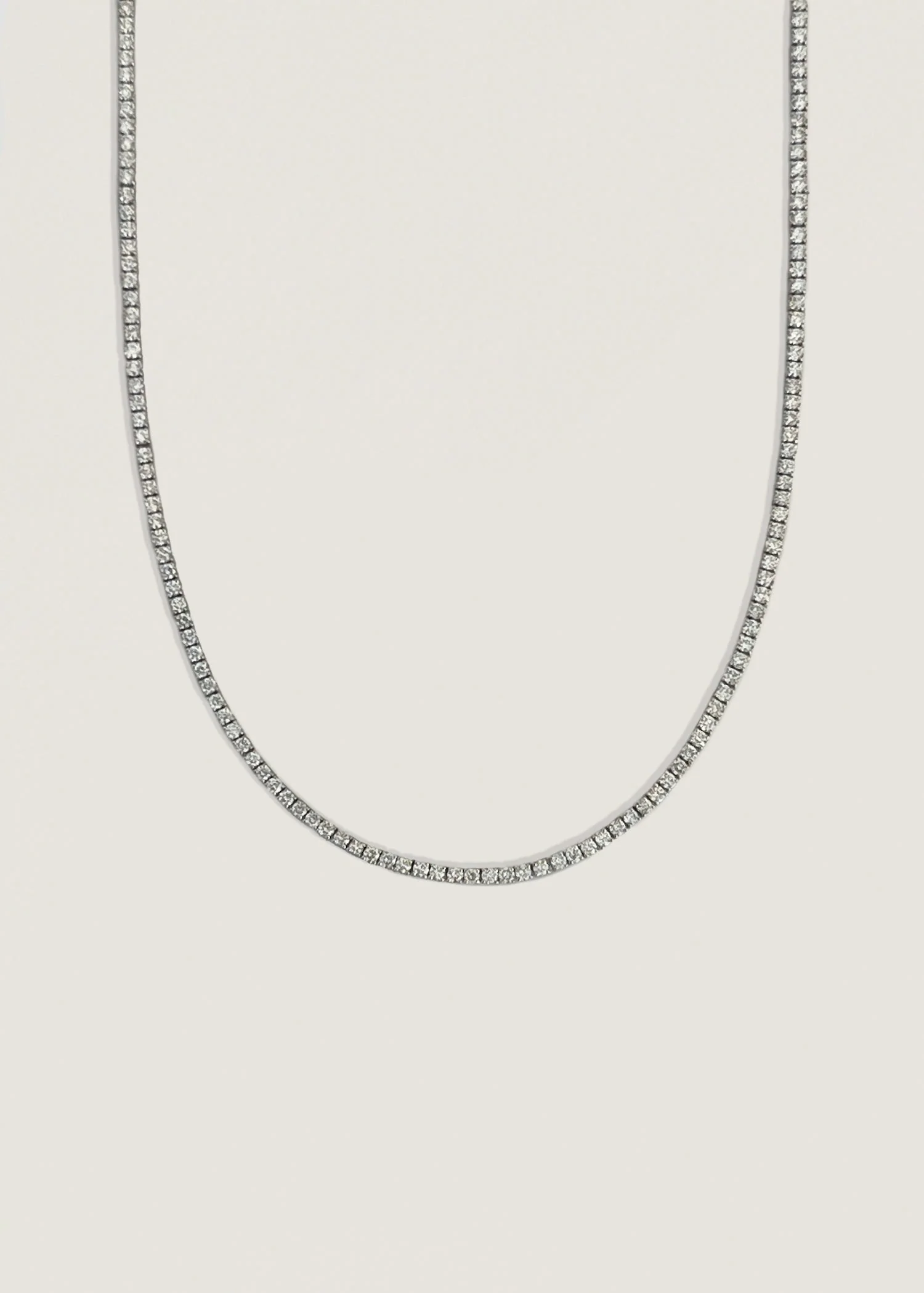 Kinn - Diana Tennis Necklace Diamond 6.20ctw White Gold