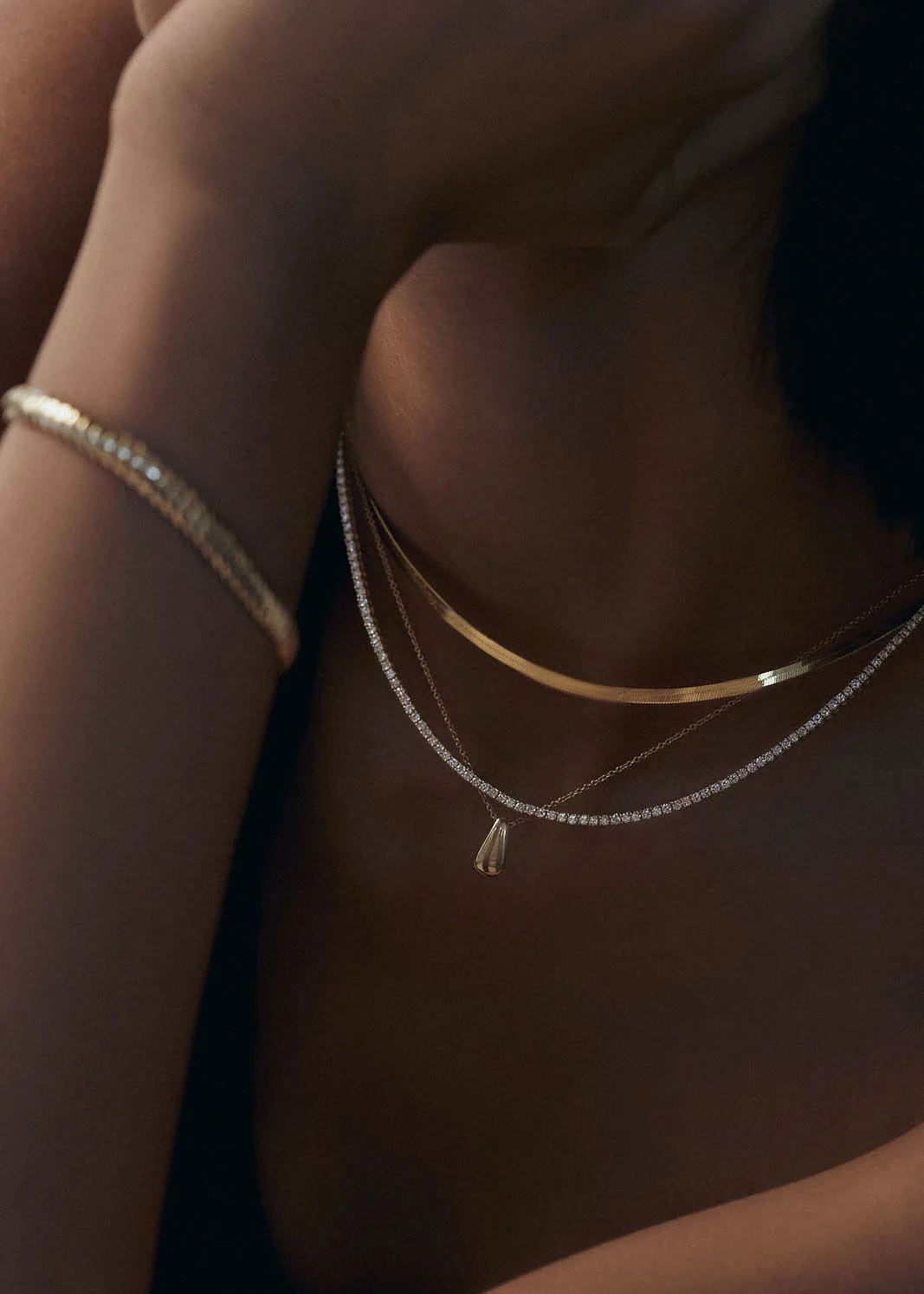 Kinn - Diana Tennis Necklace Diamond 6.20ctw White Gold - Image 2