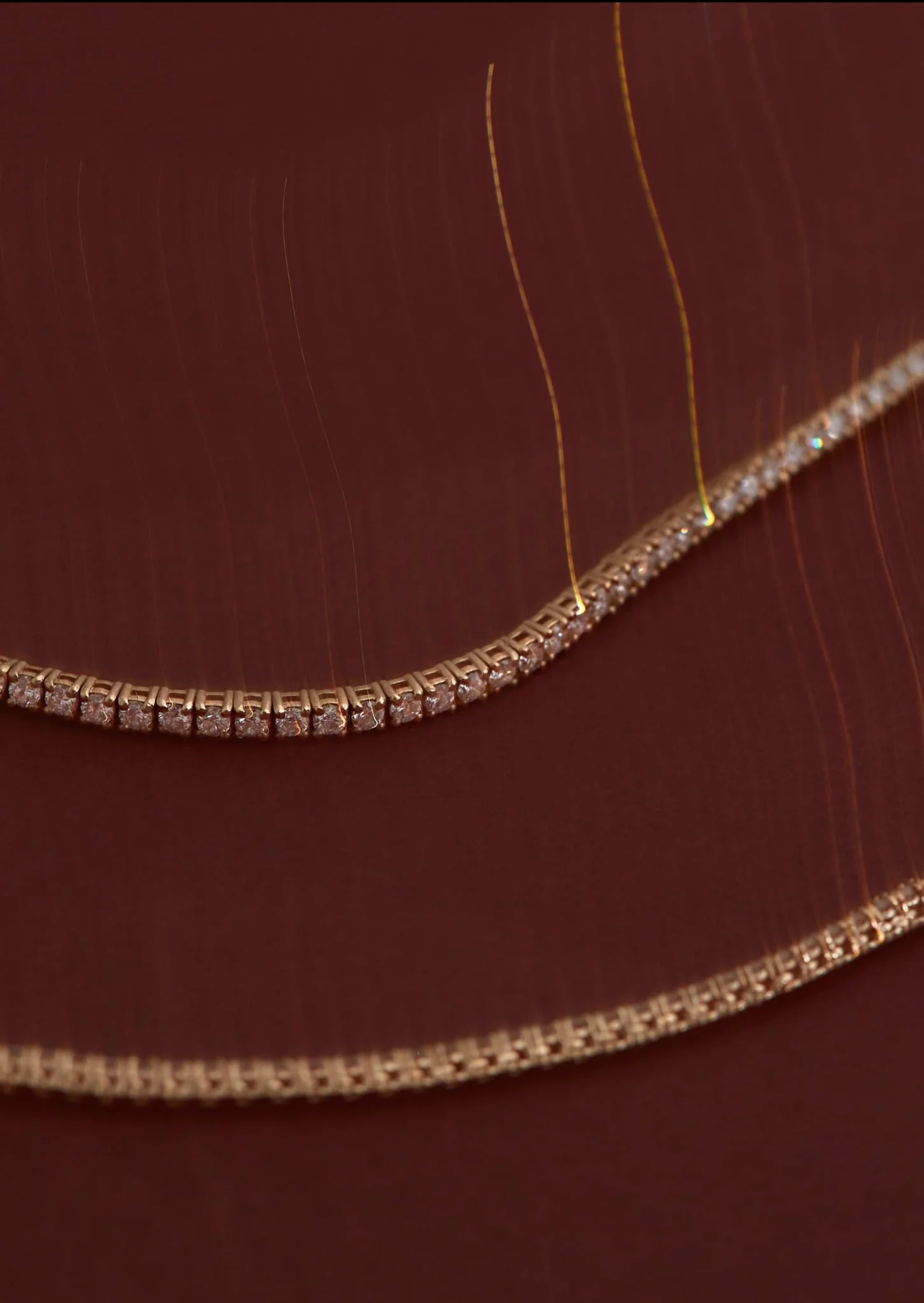 Kinn - Diana Tennis Necklace Diamond 6.20ctw Yellow Gold - Image 6