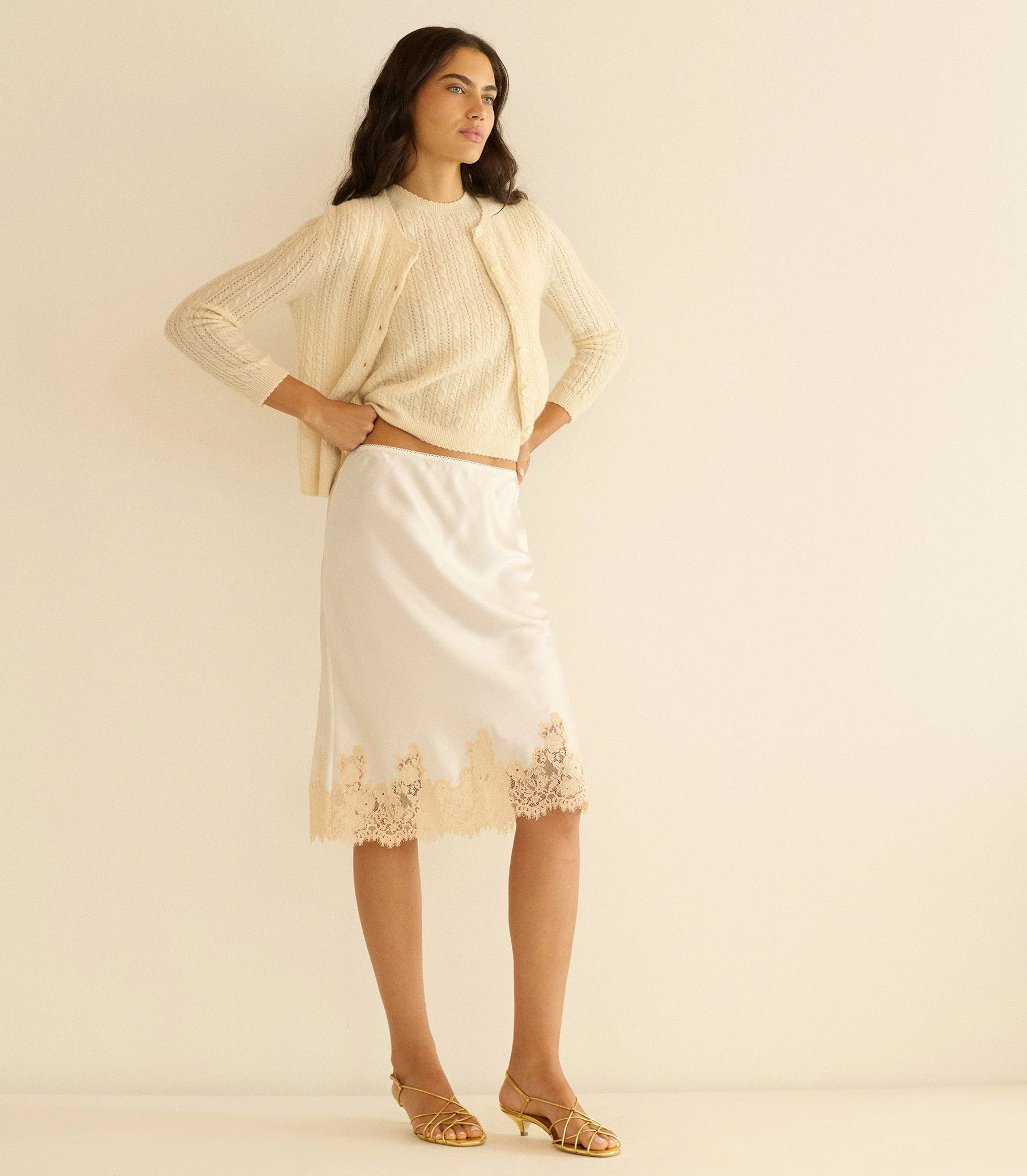 DOEN - DANAE CASHMERE CABLE CARDIGAN - Image 4