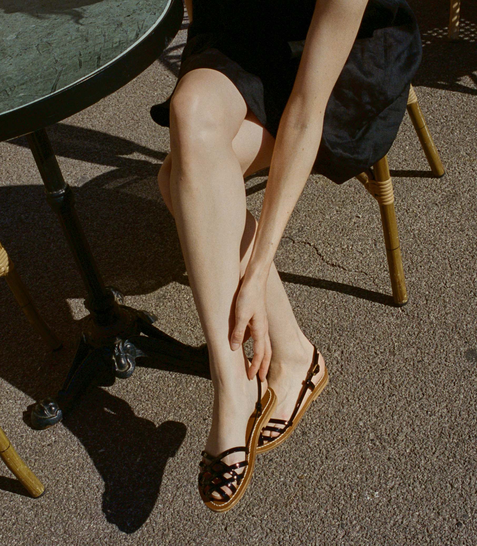 DÔEN - DOEN & K.JACQUES PECHE SANDAL -- NOIR - Image 3