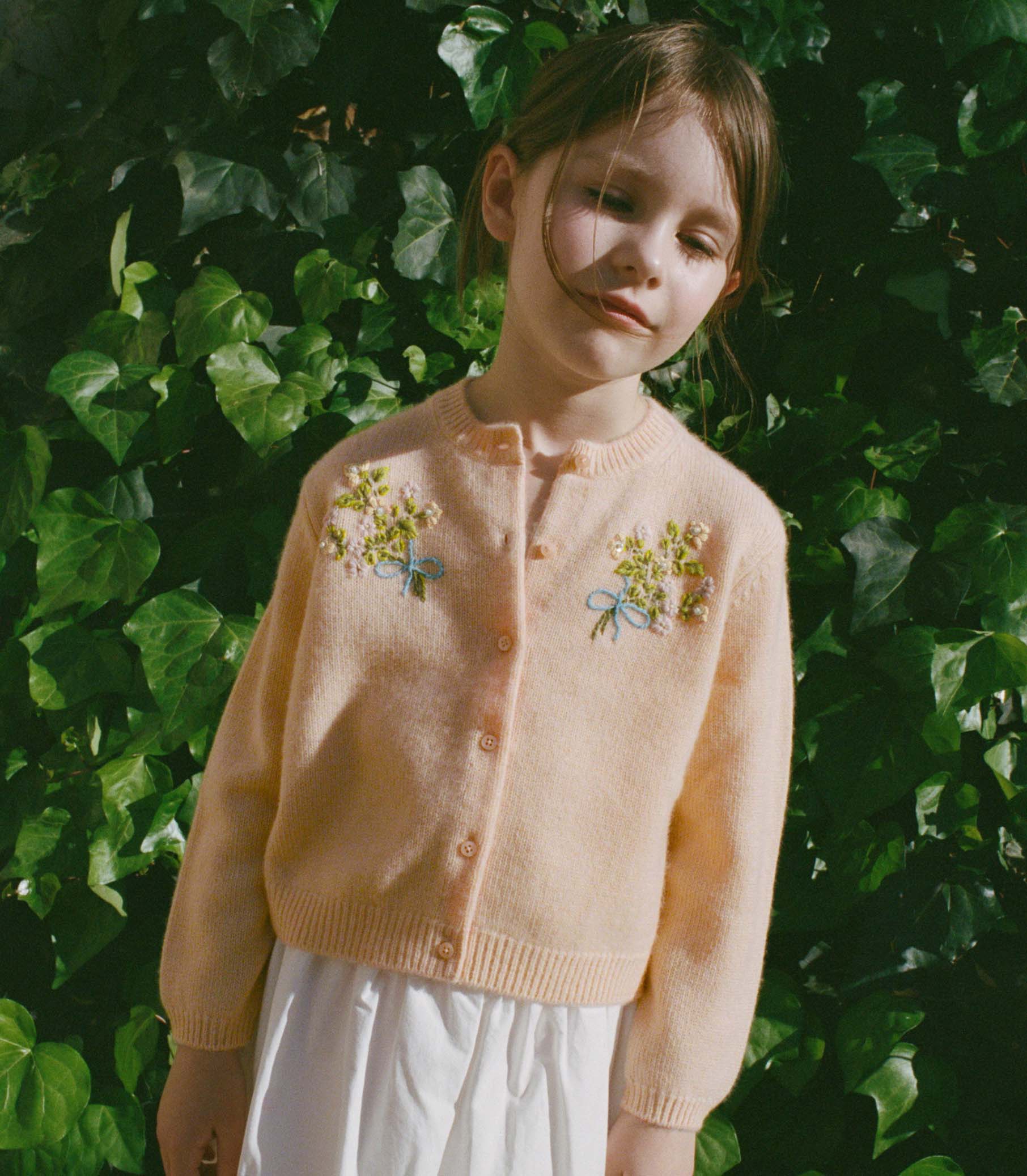 DOEN - PETIT GARDENIA CASHMERE CARDIGAN