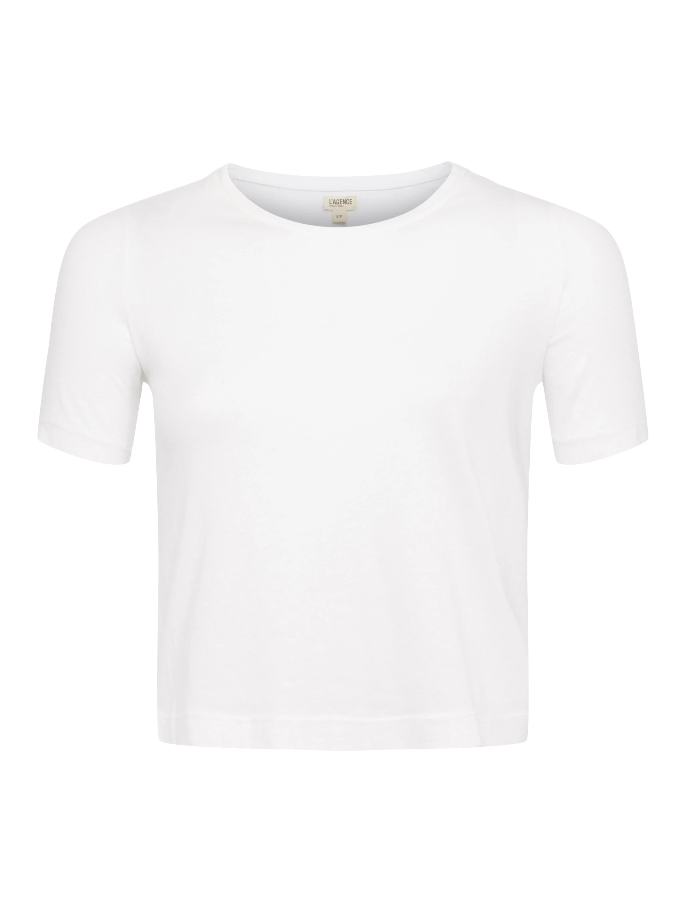 L'AGENCE - Donna Cotton Cropped Tee - Image 5