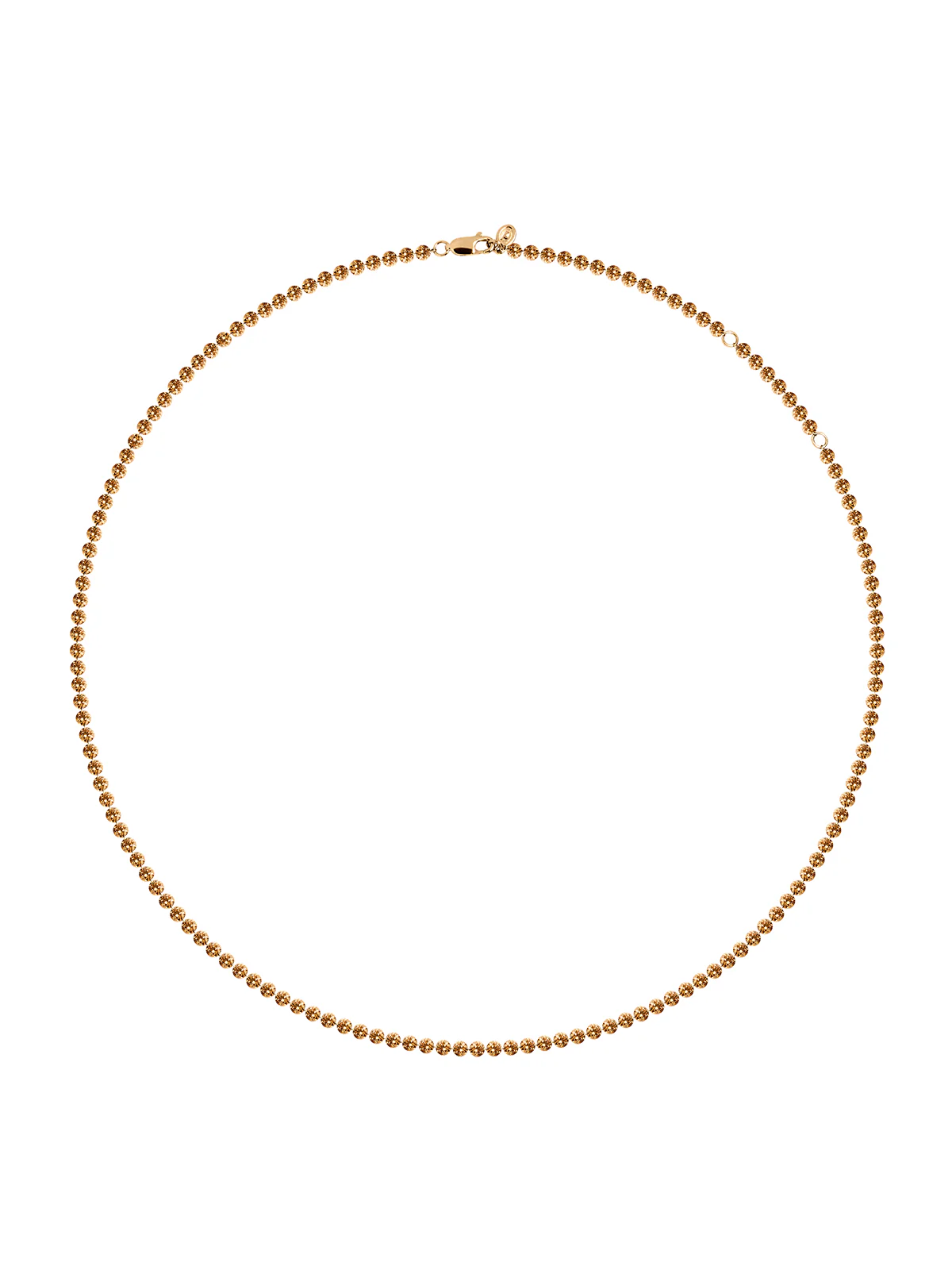Dorsey - 14K FLOATING ETERNITY NECKLACE IN AMBER LAB DIAMOND, 14K YELLOW GOLD