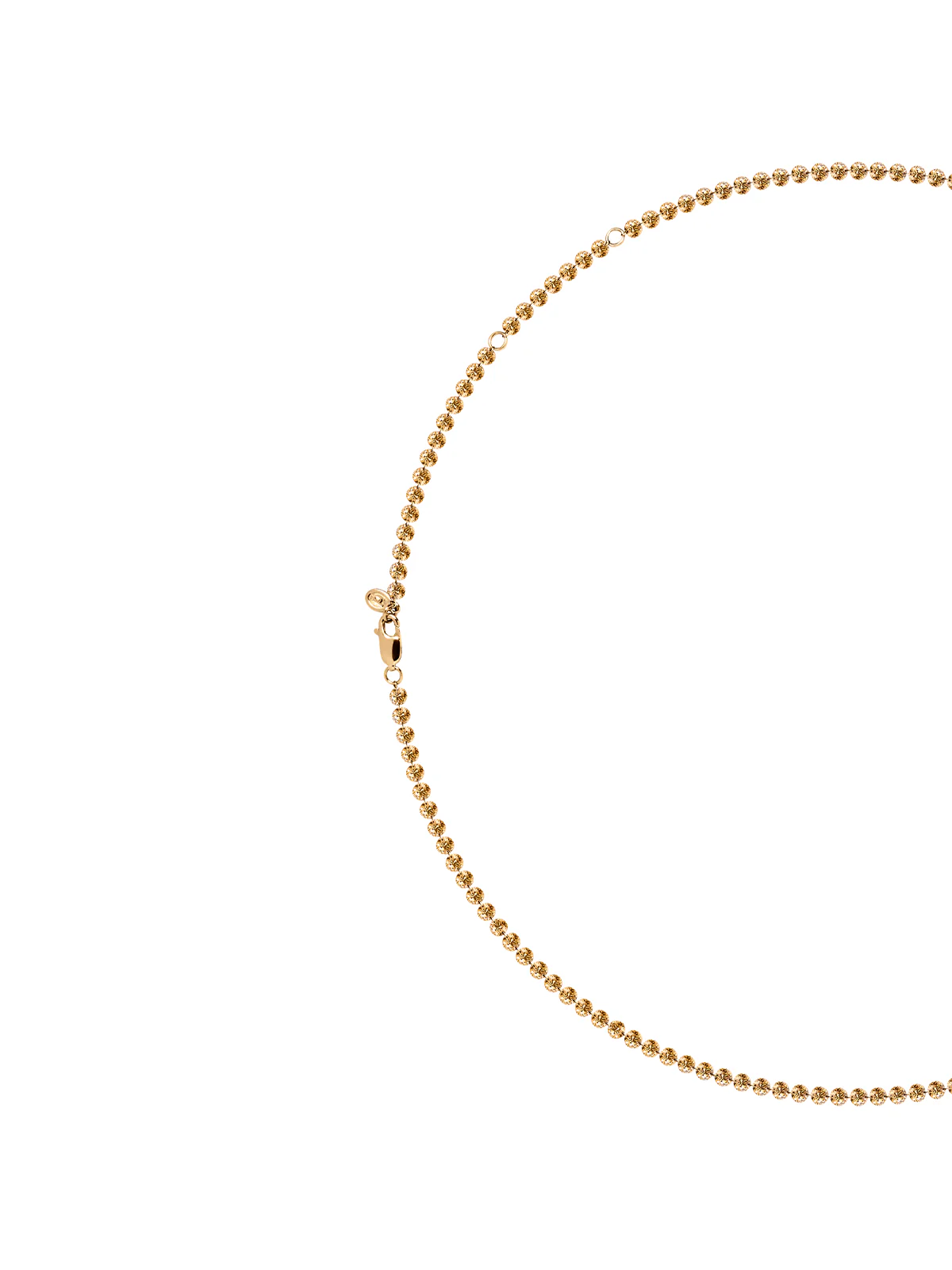 Dorsey - 14K FLOATING ETERNITY NECKLACE IN CHAMPAGNE LAB DIAMOND, 14K YELLOW GOLD - Image 2