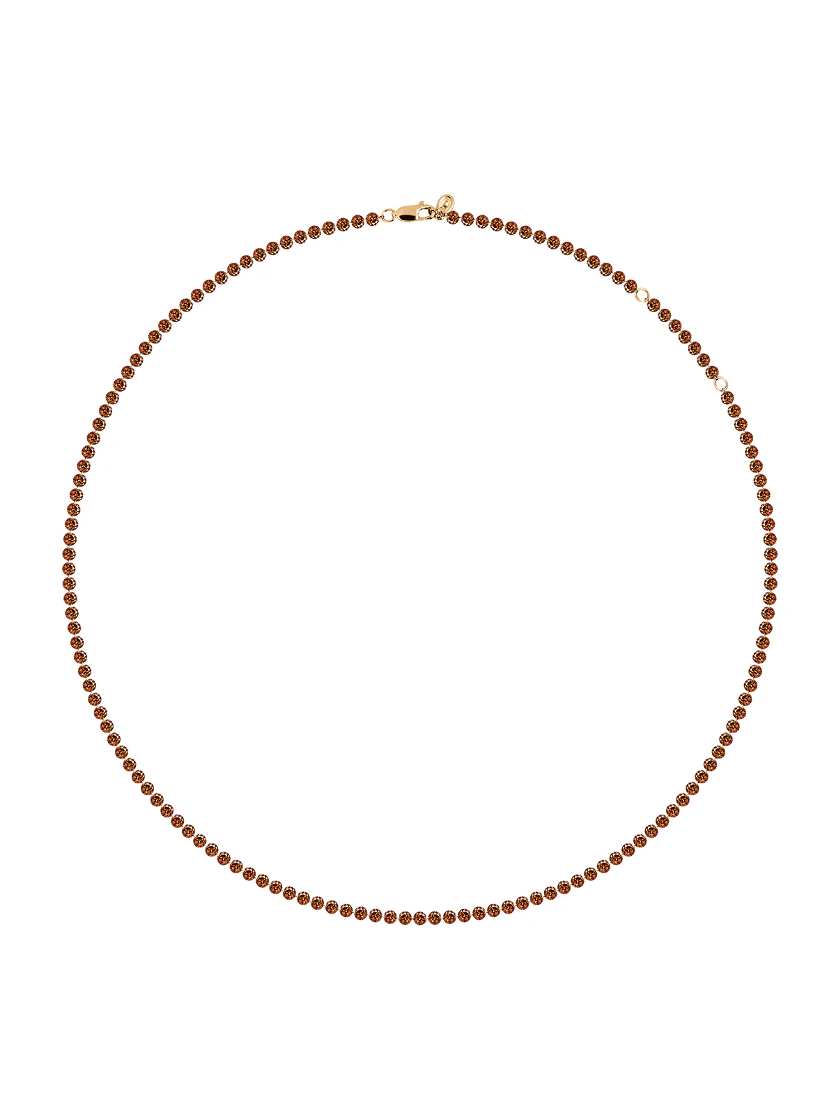 Dorsey - 14K FLOATING ETERNITY NECKLACE IN COGNAC LAB DIAMOND, 14K YELLOW GOLD