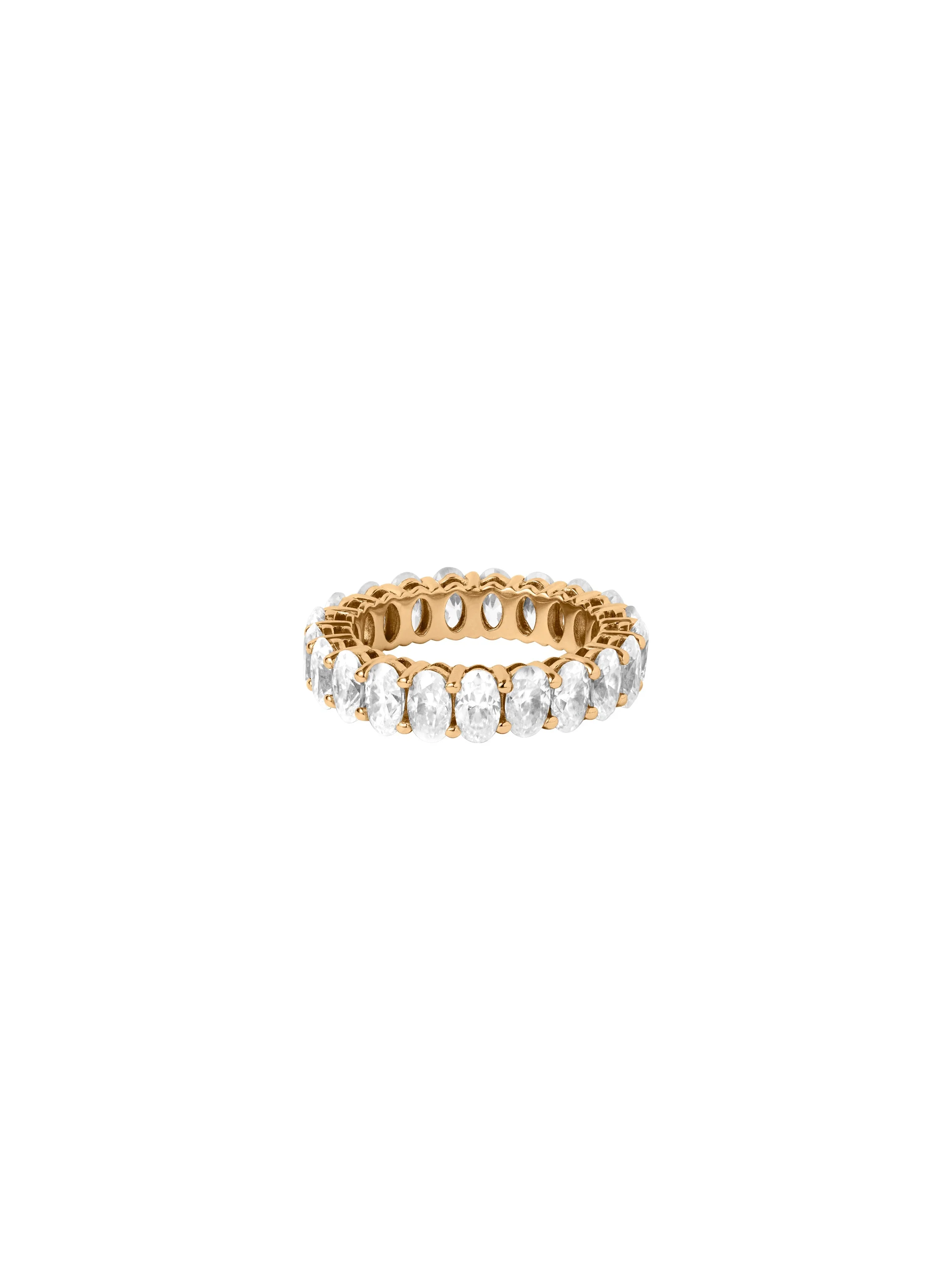 Dorsey - 14K OVAL - CUT ETERNITY BAND IN LAB DIAMOND, 14K YELLOW GOLD