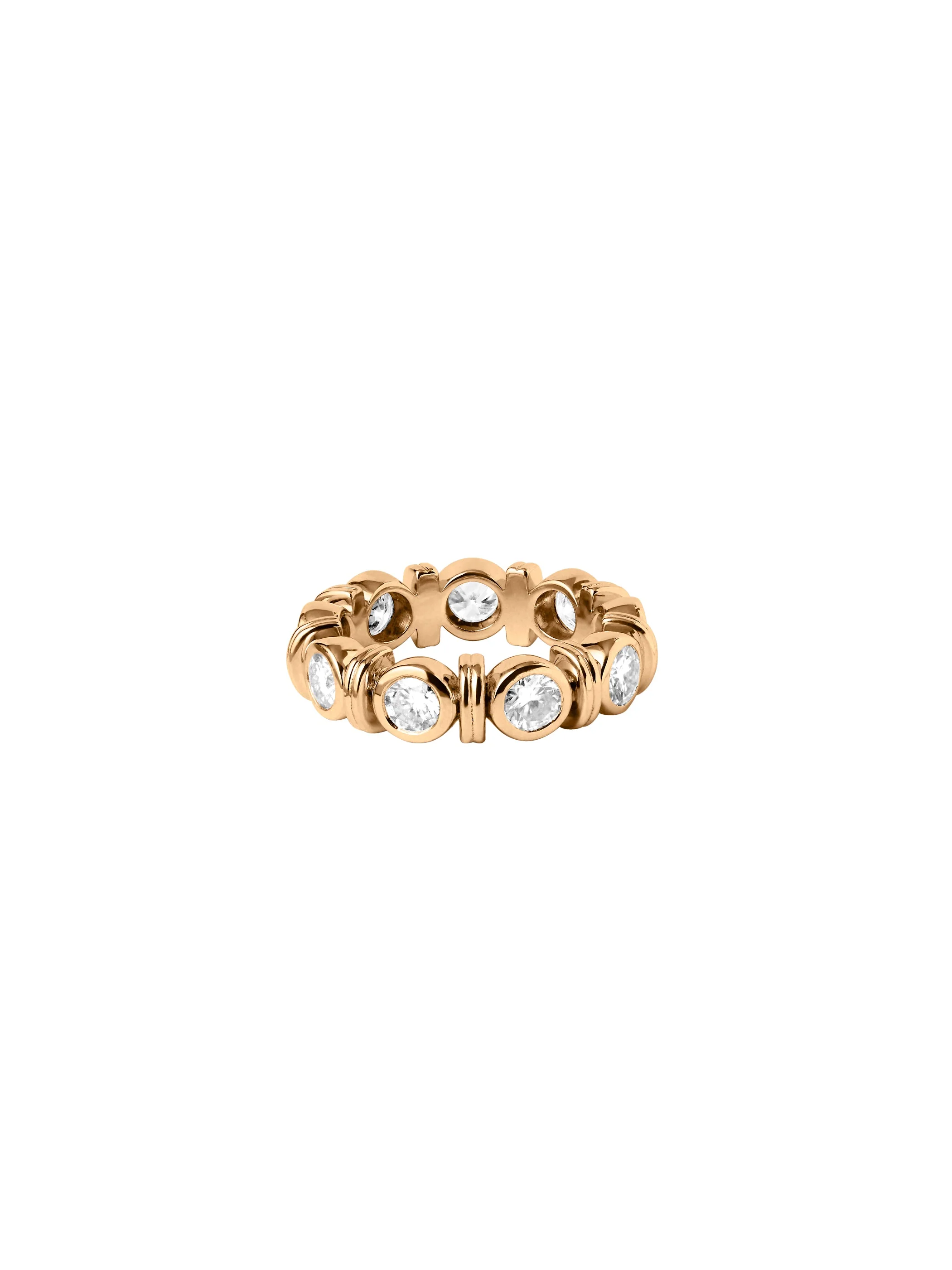Dorsey - 14K PETITE RHEN ROUND - CUT RING IN LAB DIAMOND, 14K YELLOW GOLD