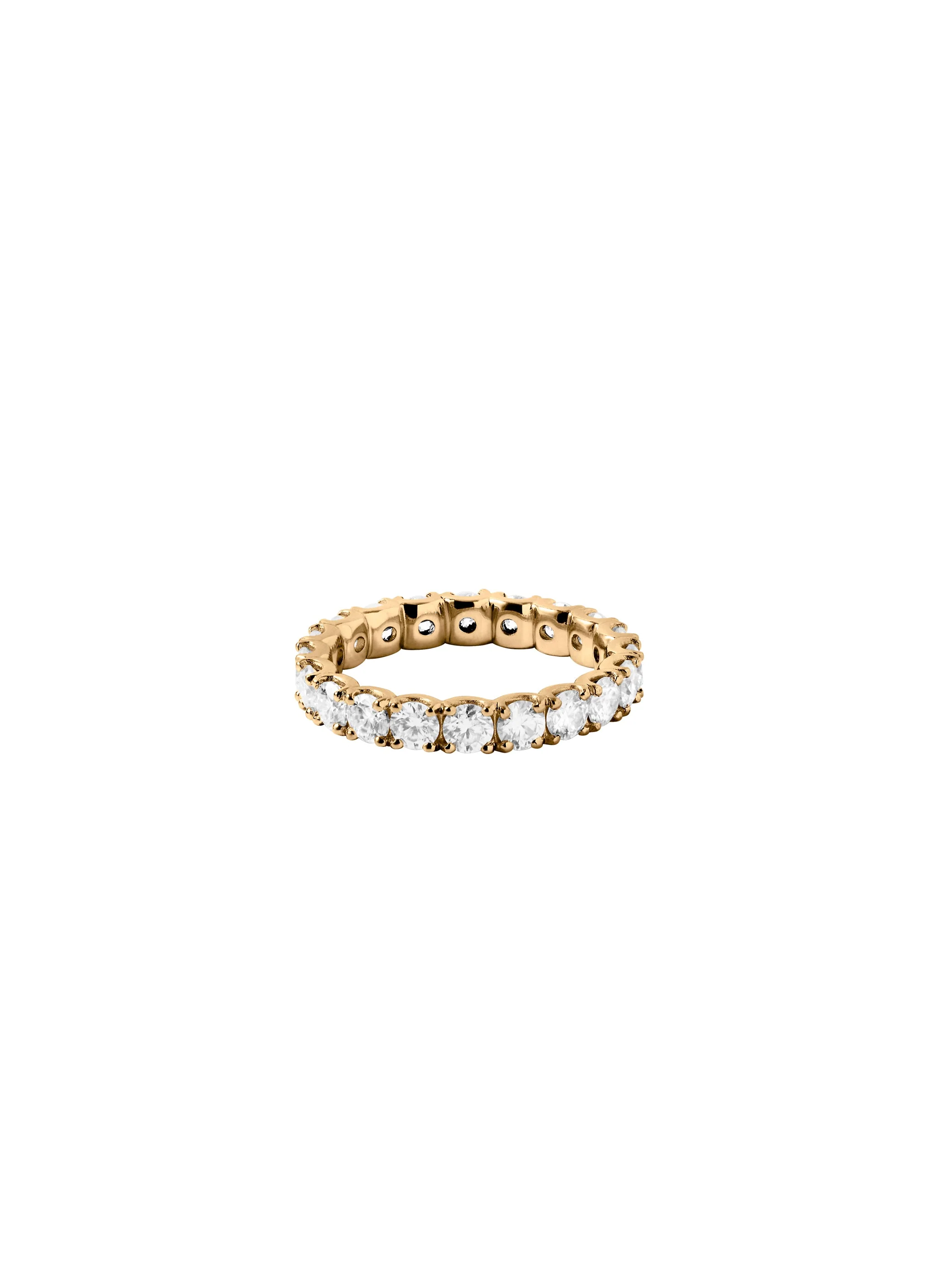Dorsey - 14K ROUND - CUT ETERNITY BAND IN LAB DIAMOND, 14K YELLOW GOLD