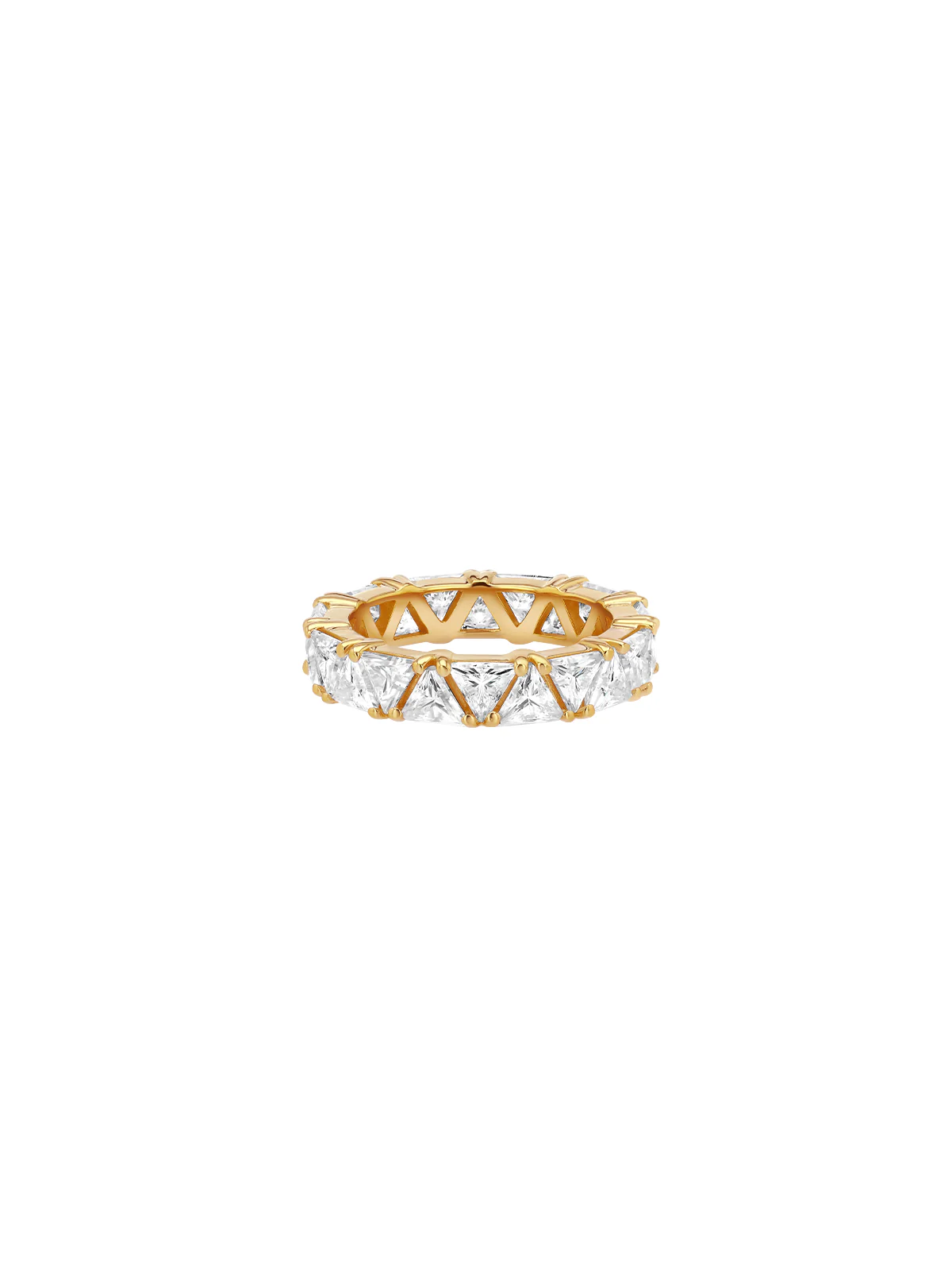 Dorsey - 14K THEODORA TRILLION - CUT ETERNITY BAND IN LAB DIAMOND, 14K YELLOW GOLD