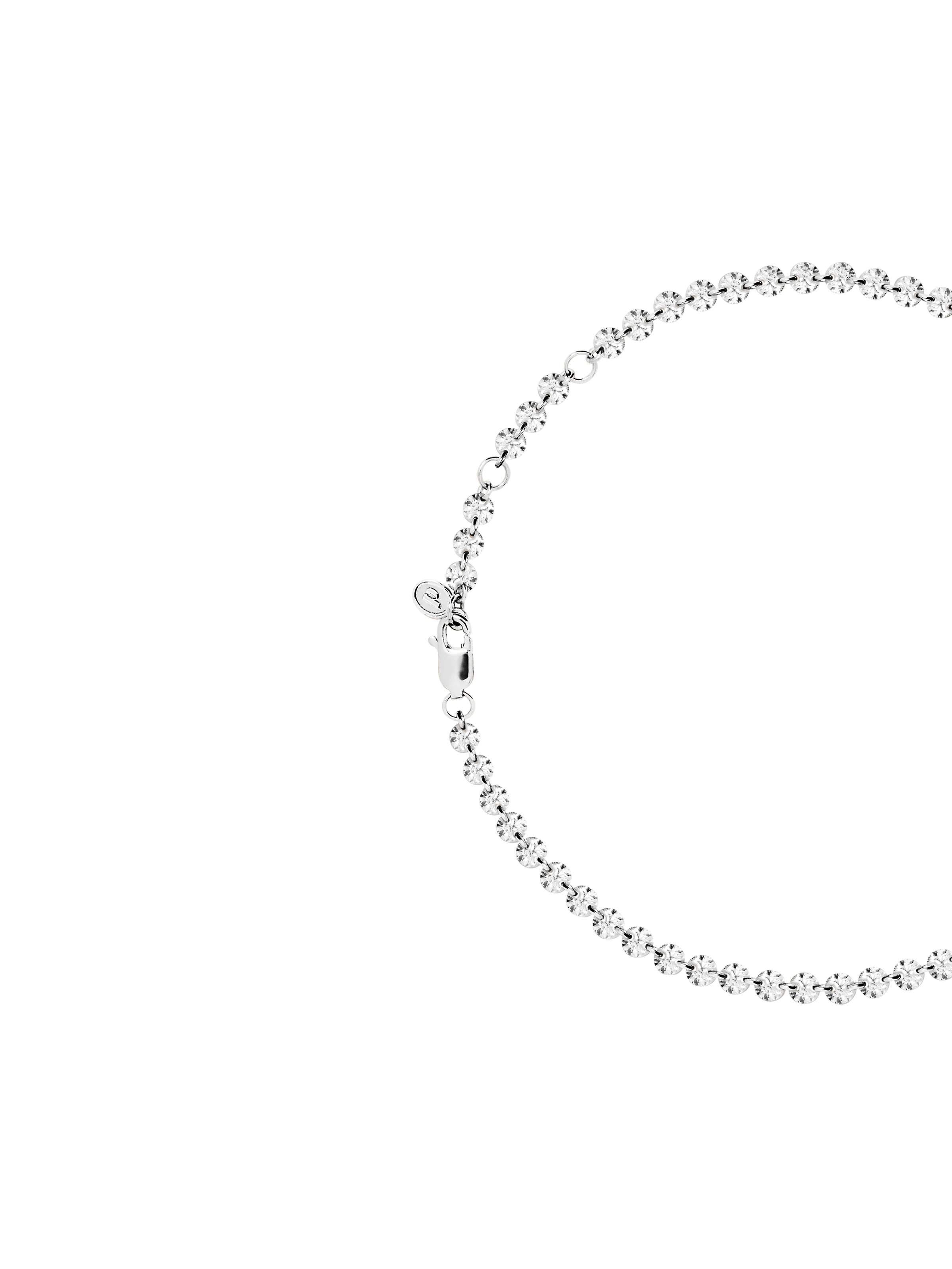 Dorsey - FLOATING ETERNITY ANKLET IN 3.5MM MOISSANITE, STERLING SILVER - Image 2