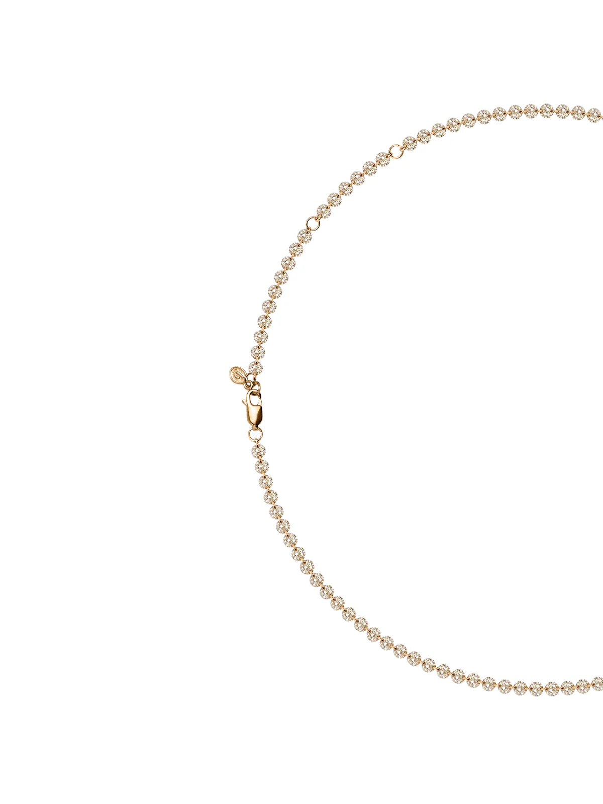 Dorsey - FLOATING ETERNITY NECKLACE IN 3.5MM HONEY MOISSANITE, 18K GOLD VERMEIL - Image 2