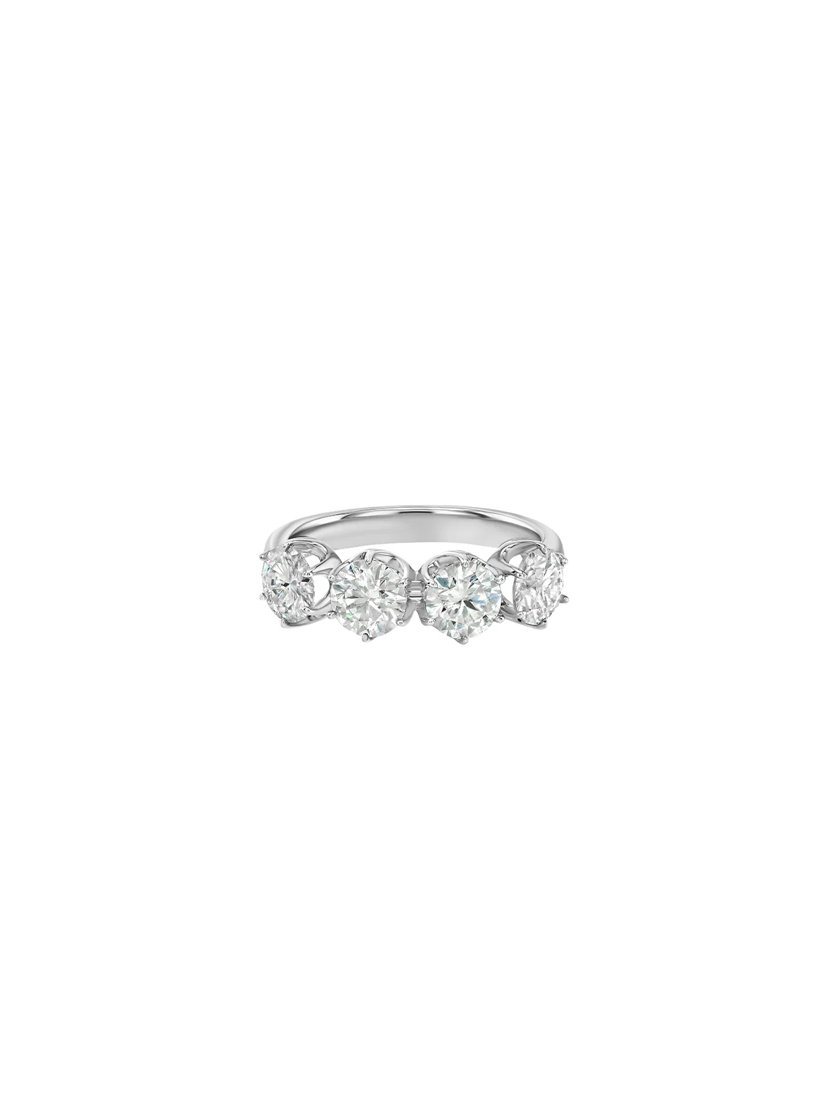 Dorsey - IRIS 4 - STONE PINKY RING IN MOISSANITE, STERLING SILVER
