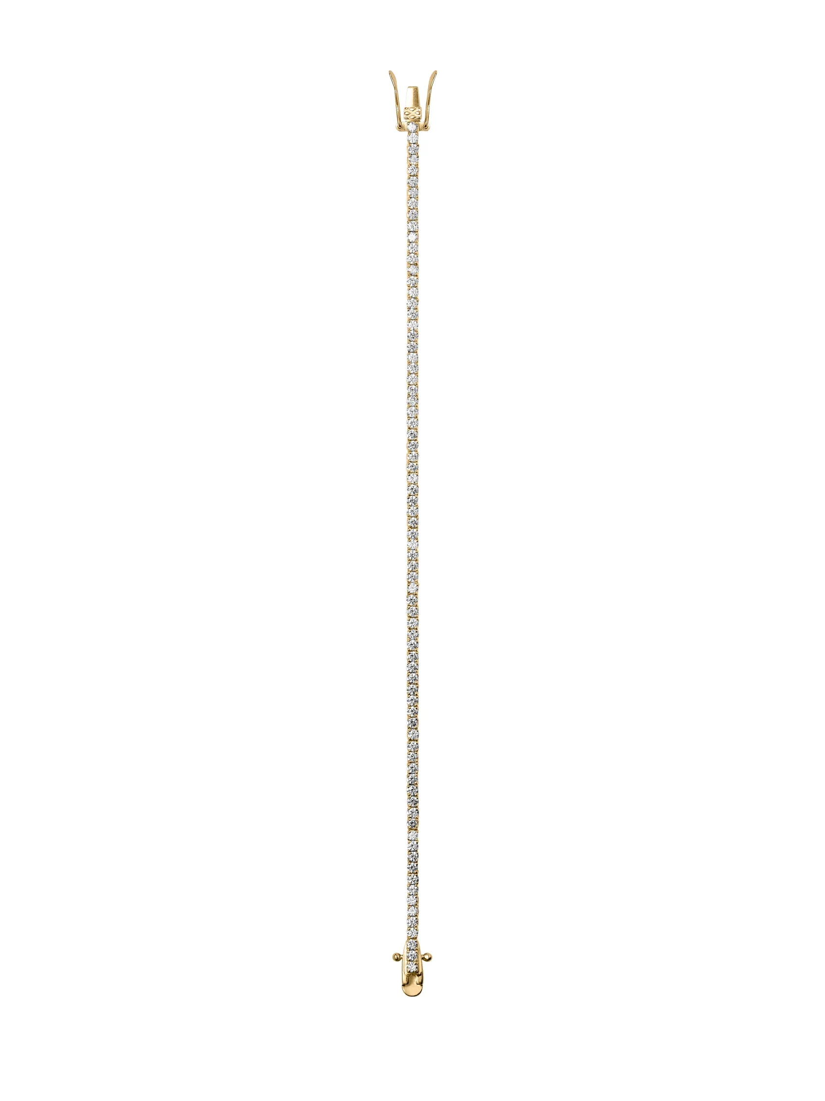 Dorsey - KATE RIVIÈRE BRACELET IN 2MM MOISSANITE, 18K GOLD VERMEIL
