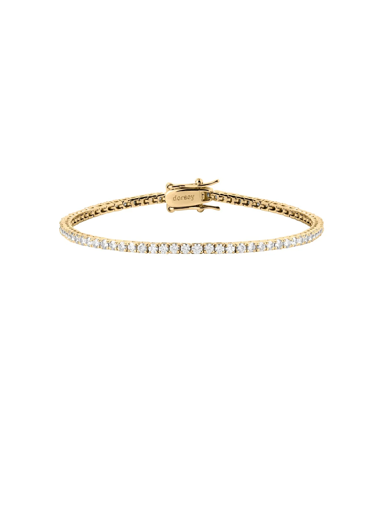 Dorsey - KATE RIVIÈRE BRACELET IN 2MM MOISSANITE, 18K GOLD VERMEIL - Image 2