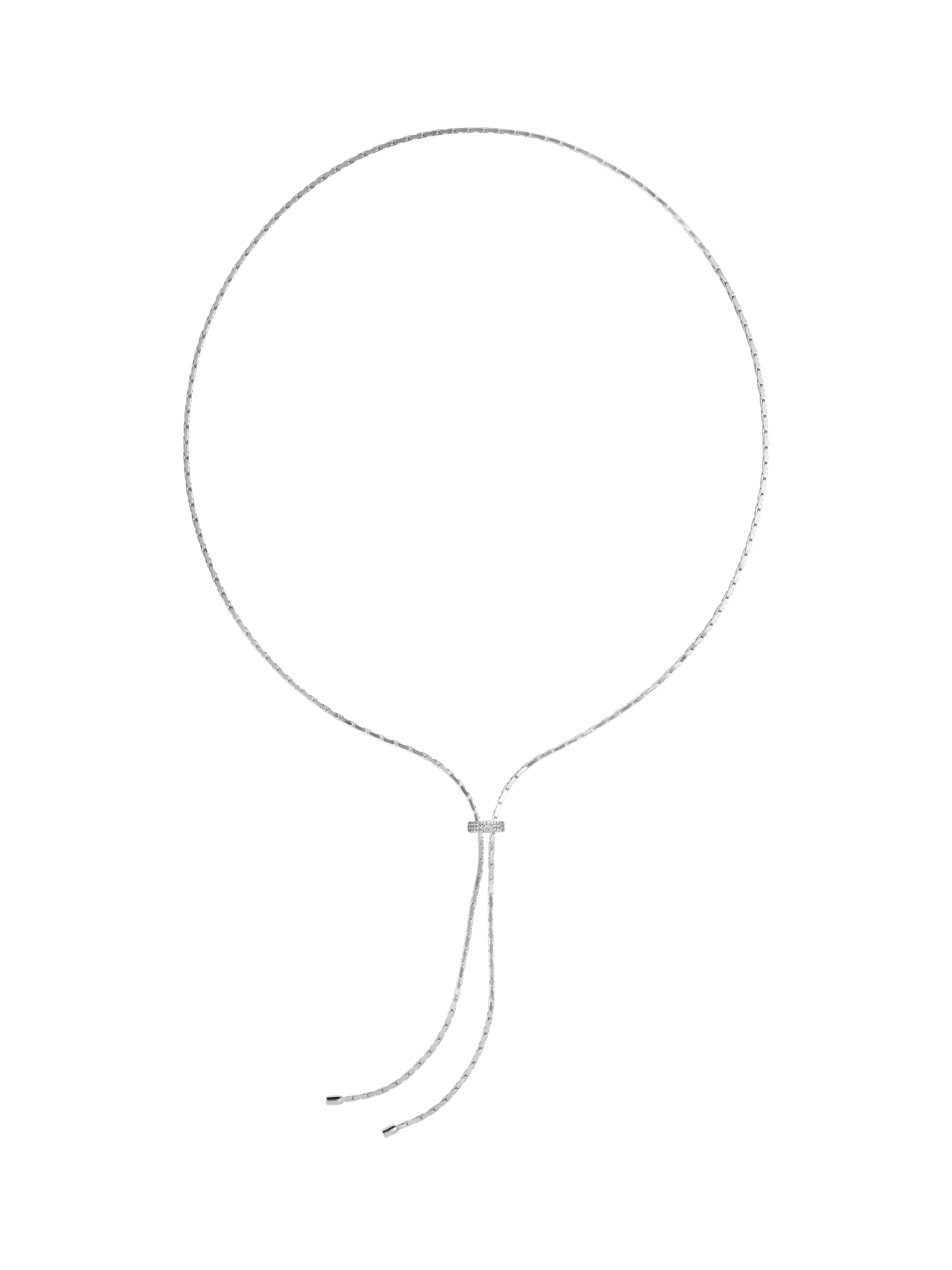 Dorsey - LINNEA LARIAT NECKLACE IN MOISSANITE