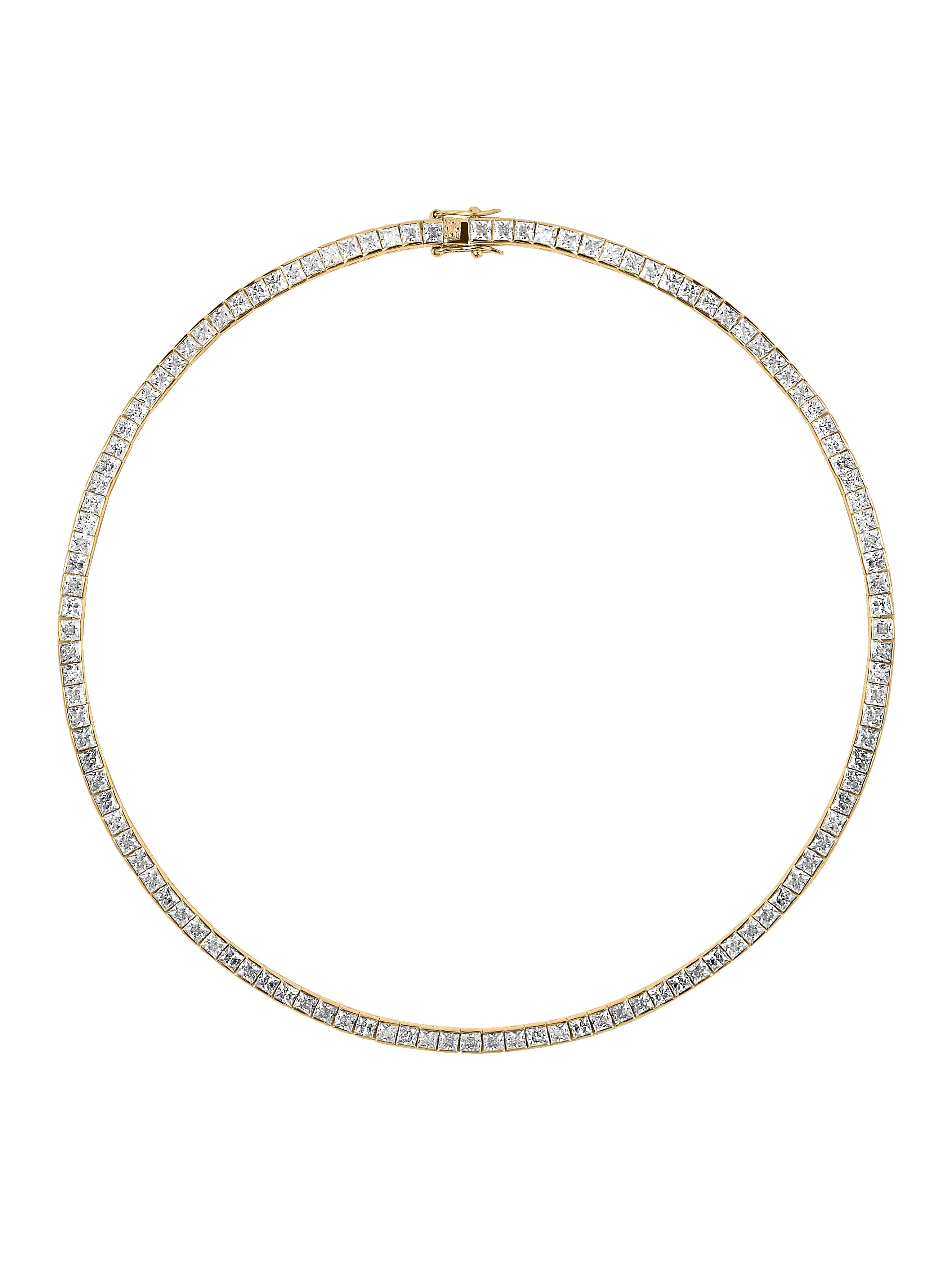 Dorsey - PRINCESS - CUT RIVIÈRE NECKLACE IN MOISSANITE