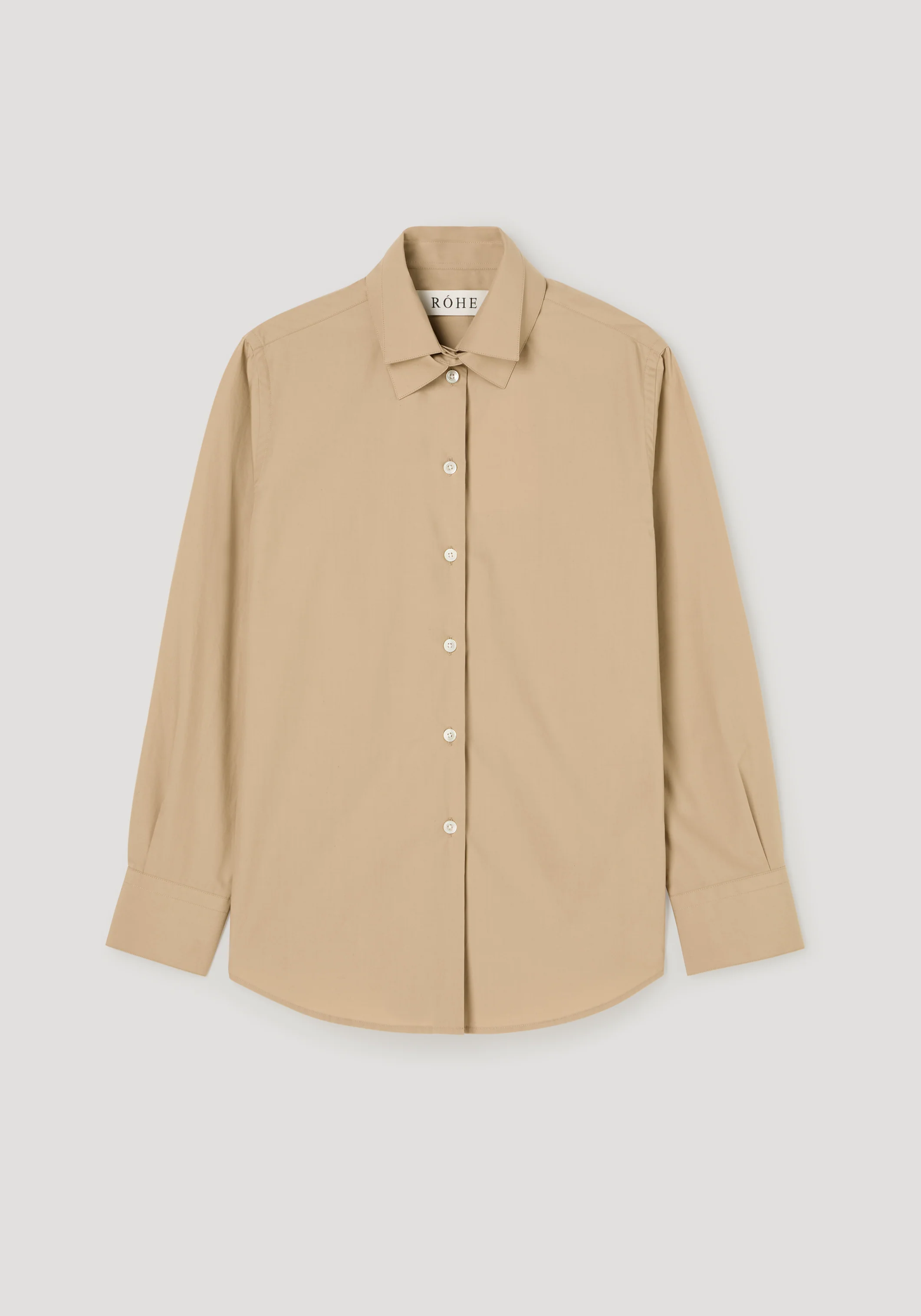 ROHE - Double collar shirt | wheat - Image 7
