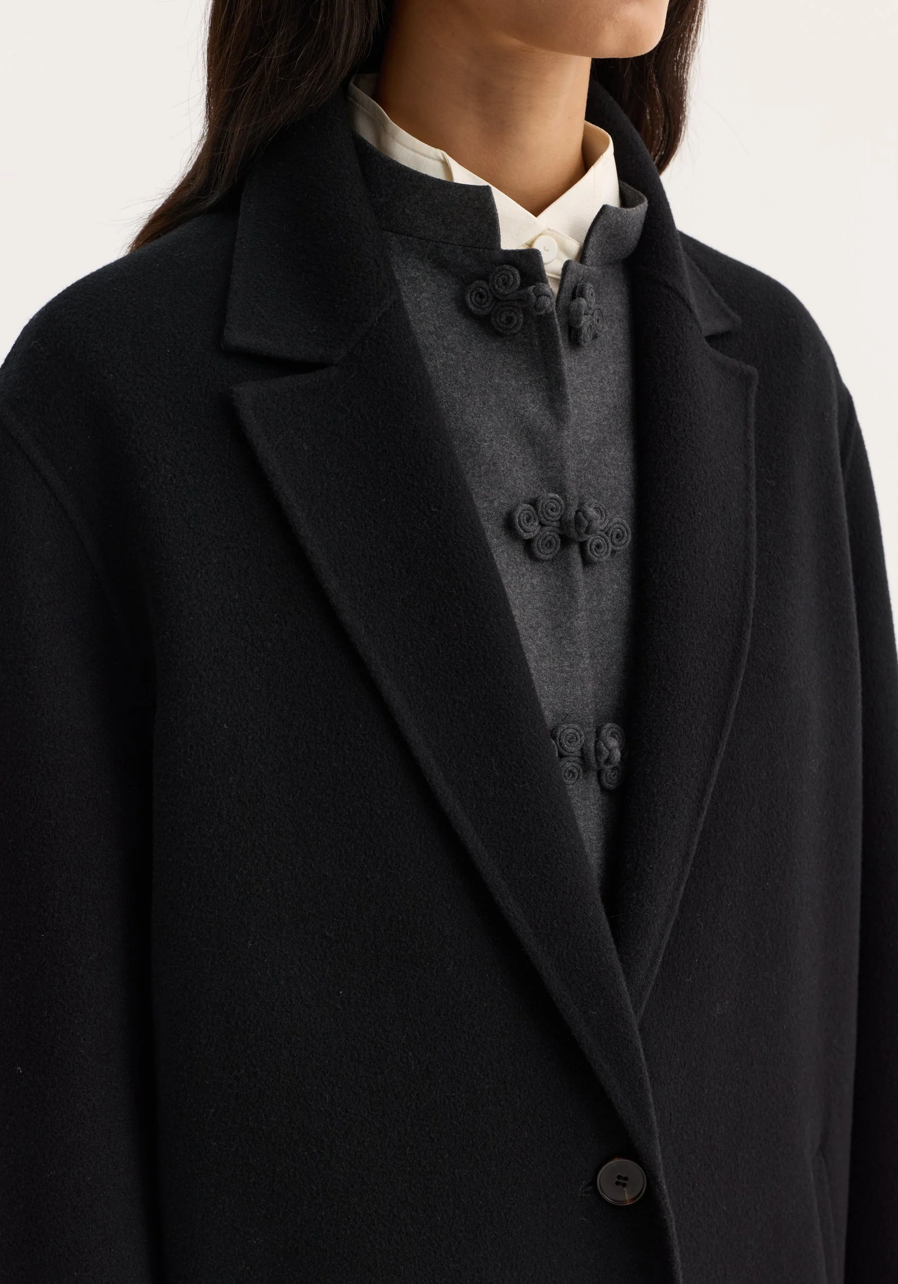 ROHE - Double - faced coat | black - Image 2