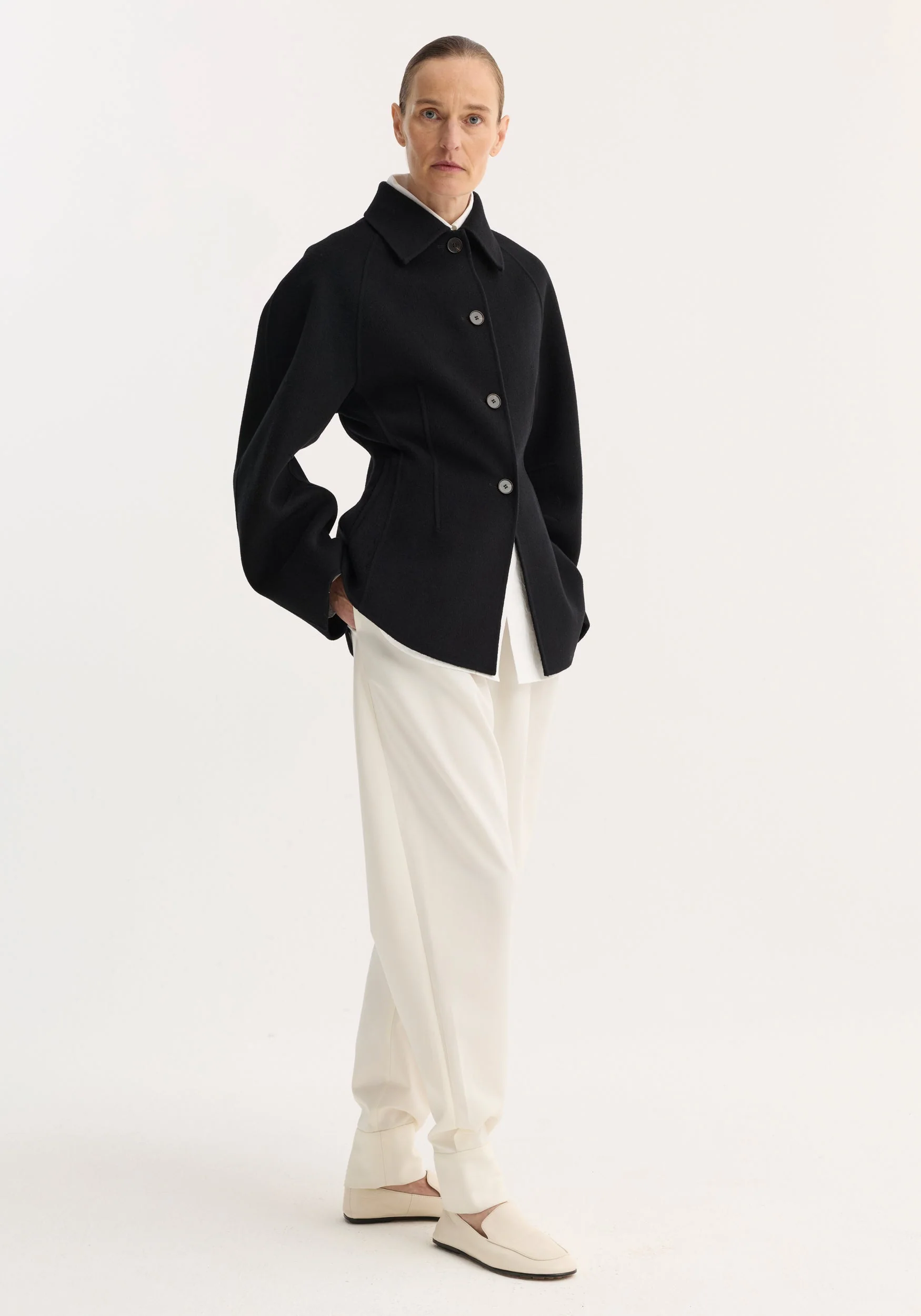 ROHE - Double - faced sculptural jacket | black - Image 4