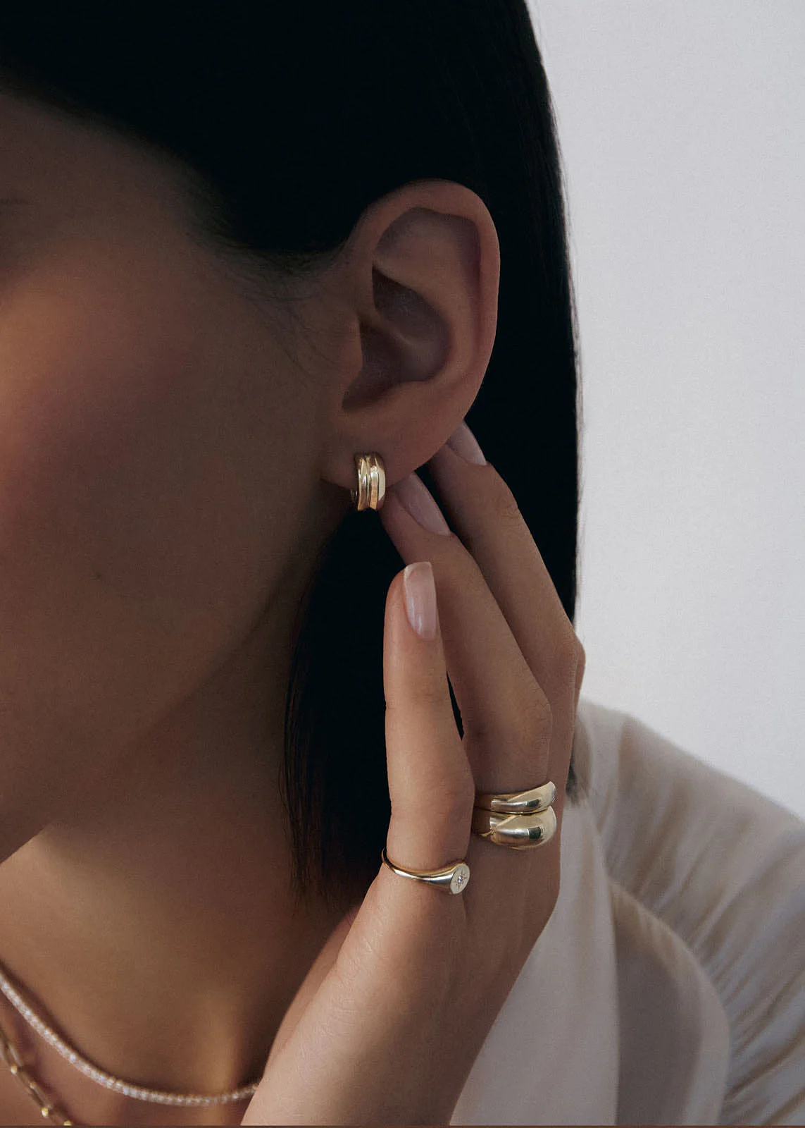 Kinn - Double Knives Edge Earrings - Image 2