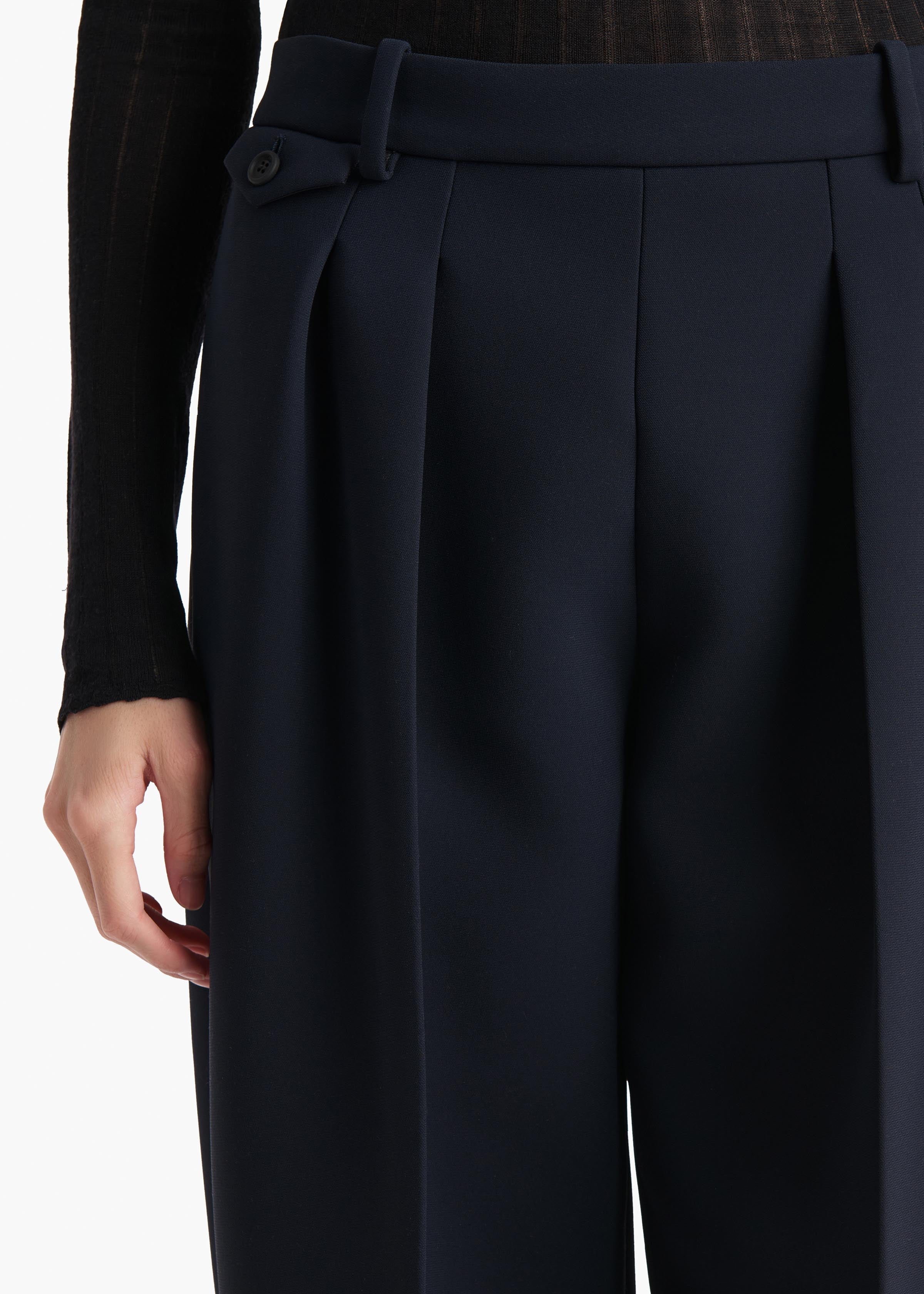 Khaite - Dugan Pant in Dark Navy - Image 5