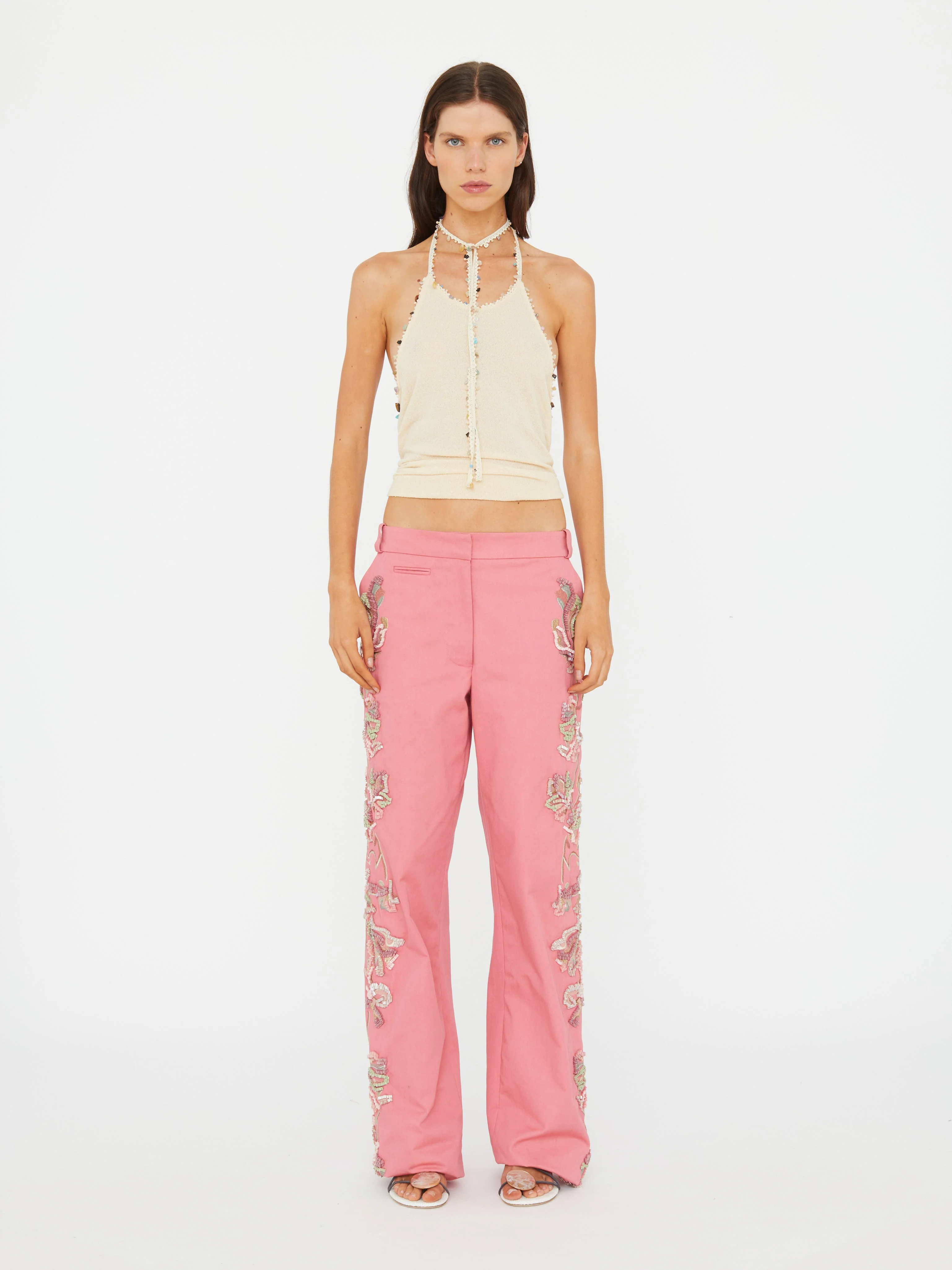 Christopher Esber - Duke Embellished Chino Pant - Image 2