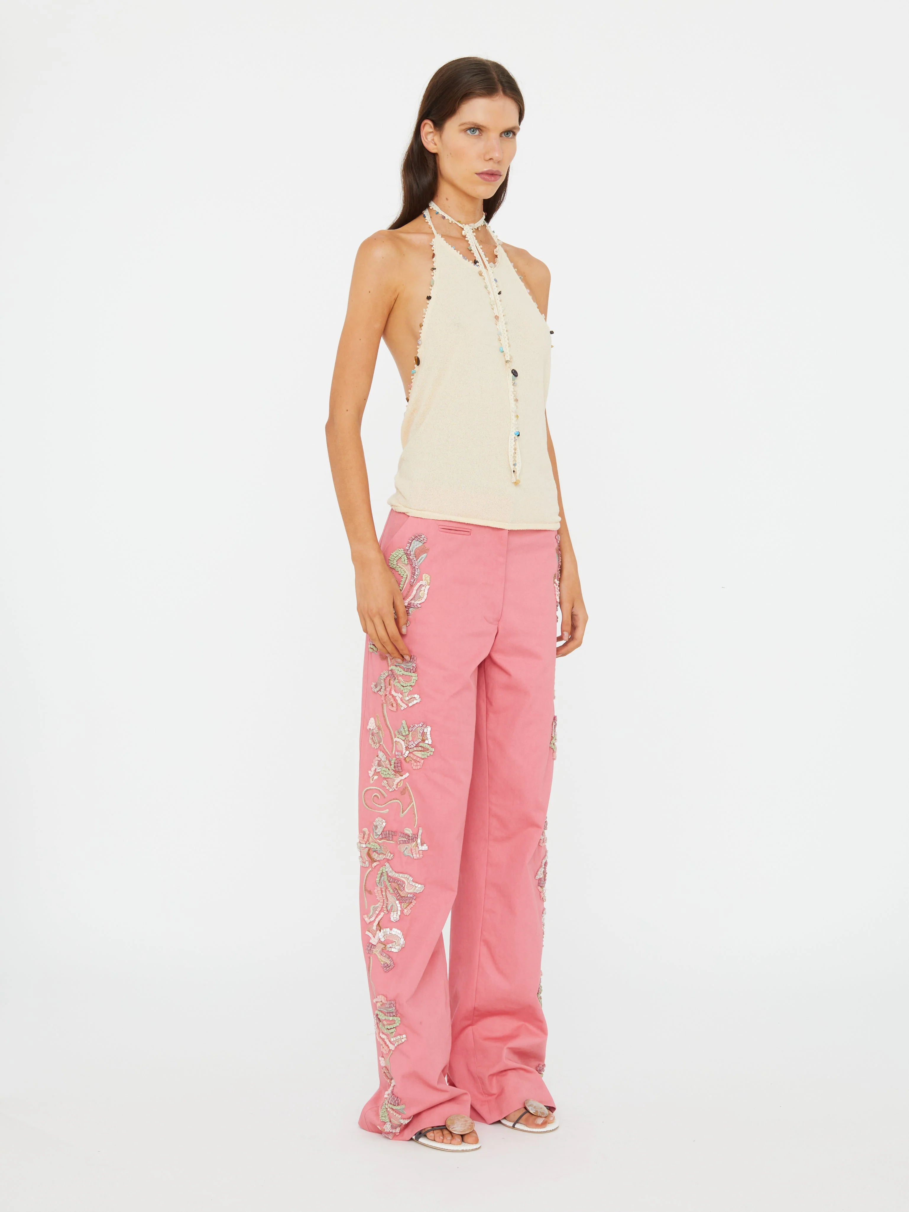 Christopher Esber - Duke Embellished Chino Pant - Image 4