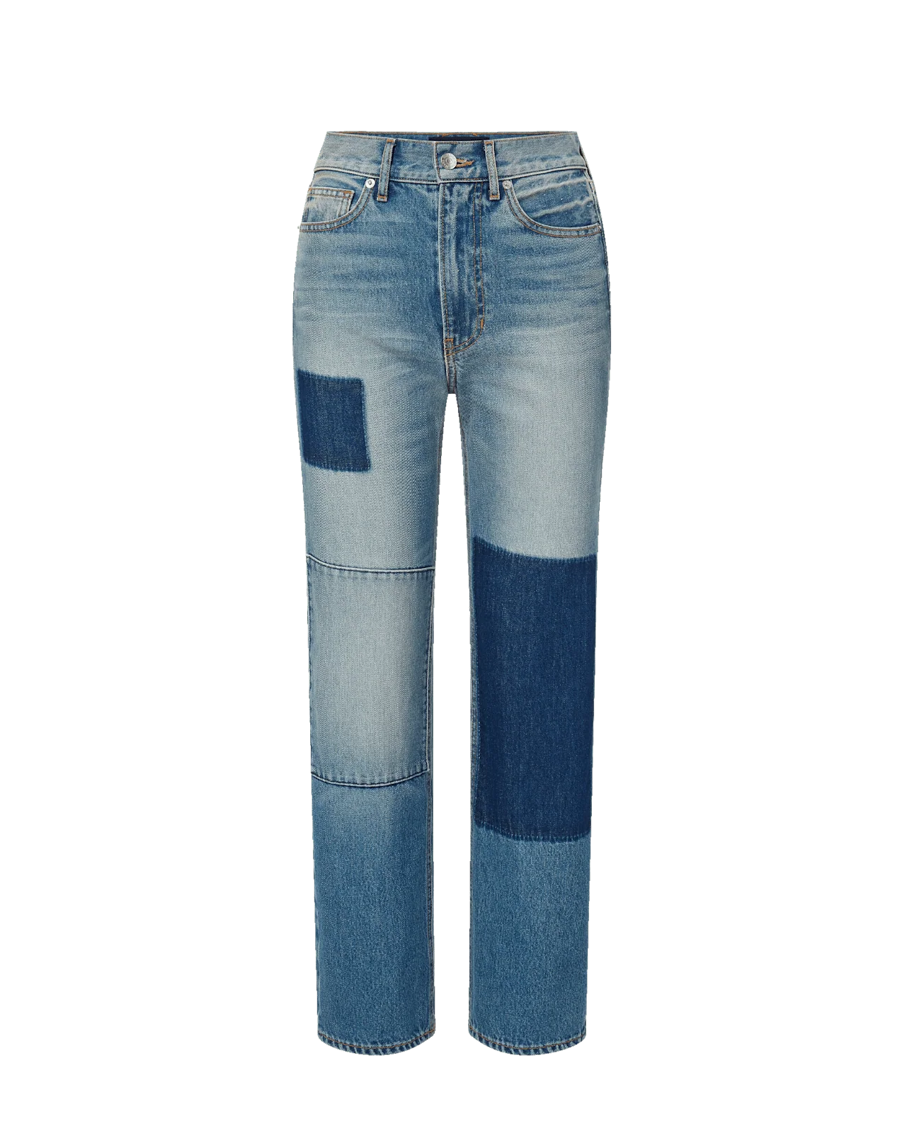 Veronica Beard - Dylan Patchwork Straight - Leg Jean - Image 5