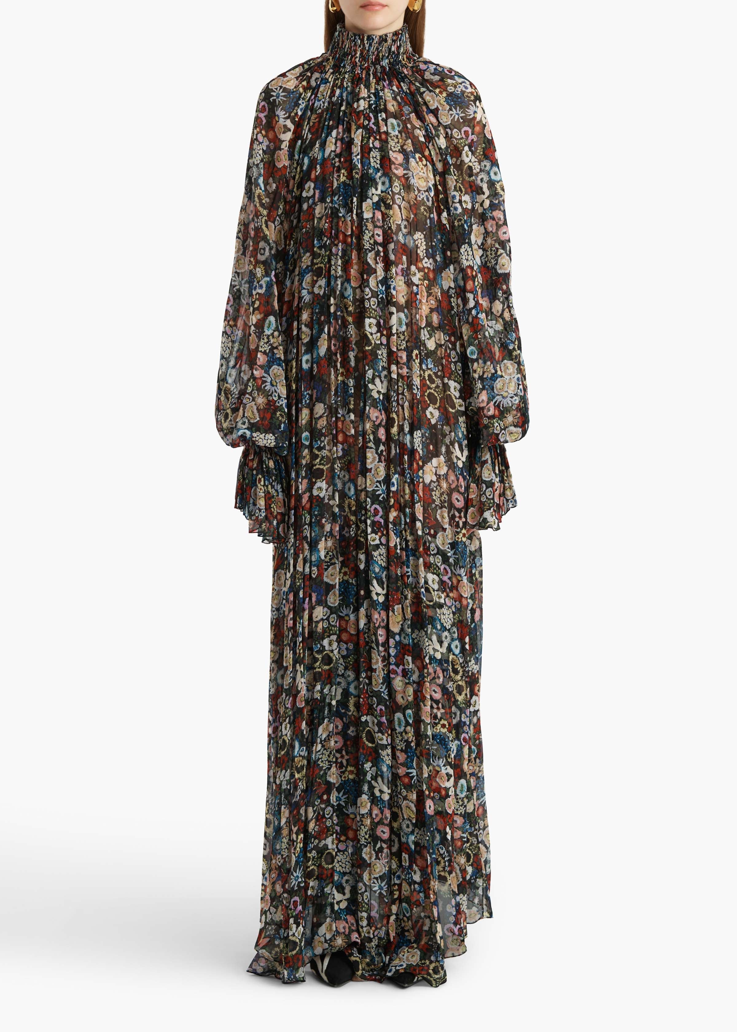 Khaite - Edgar Dress in Black Multi - Image 11