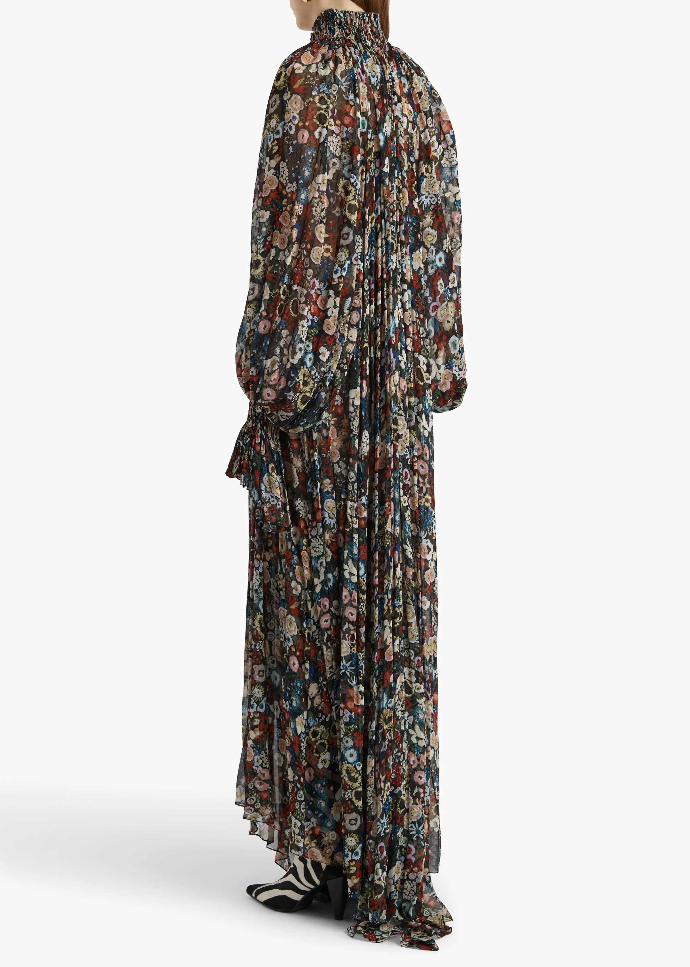 Khaite - Edgar Dress in Black Multi - Image 12