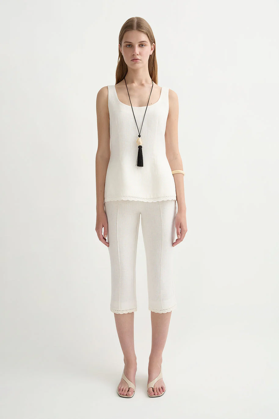 Posse - EFFI CAPRI PANT - CREAM - Image 6