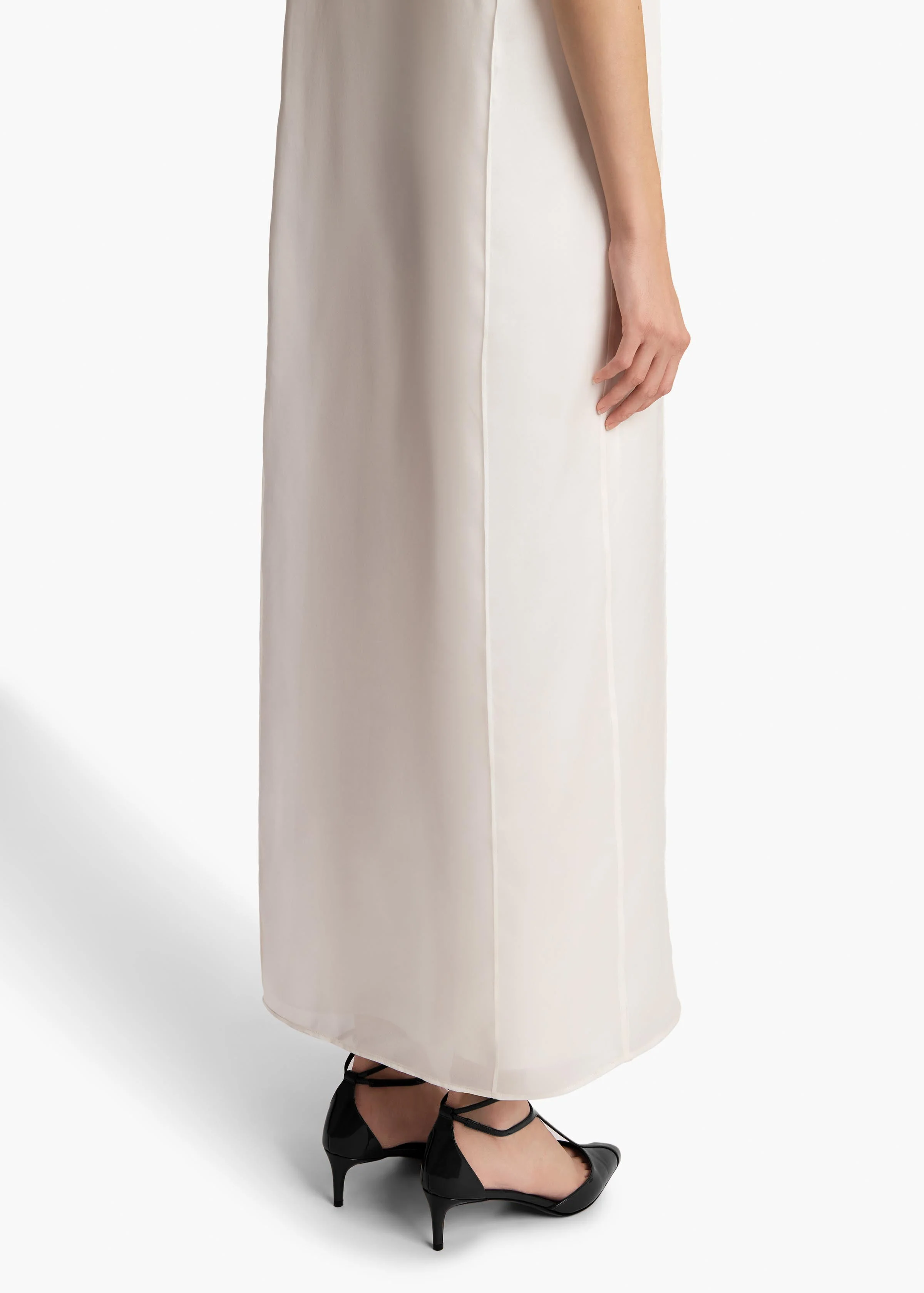 Khaite - Effy Dress in Chalk - Image 6