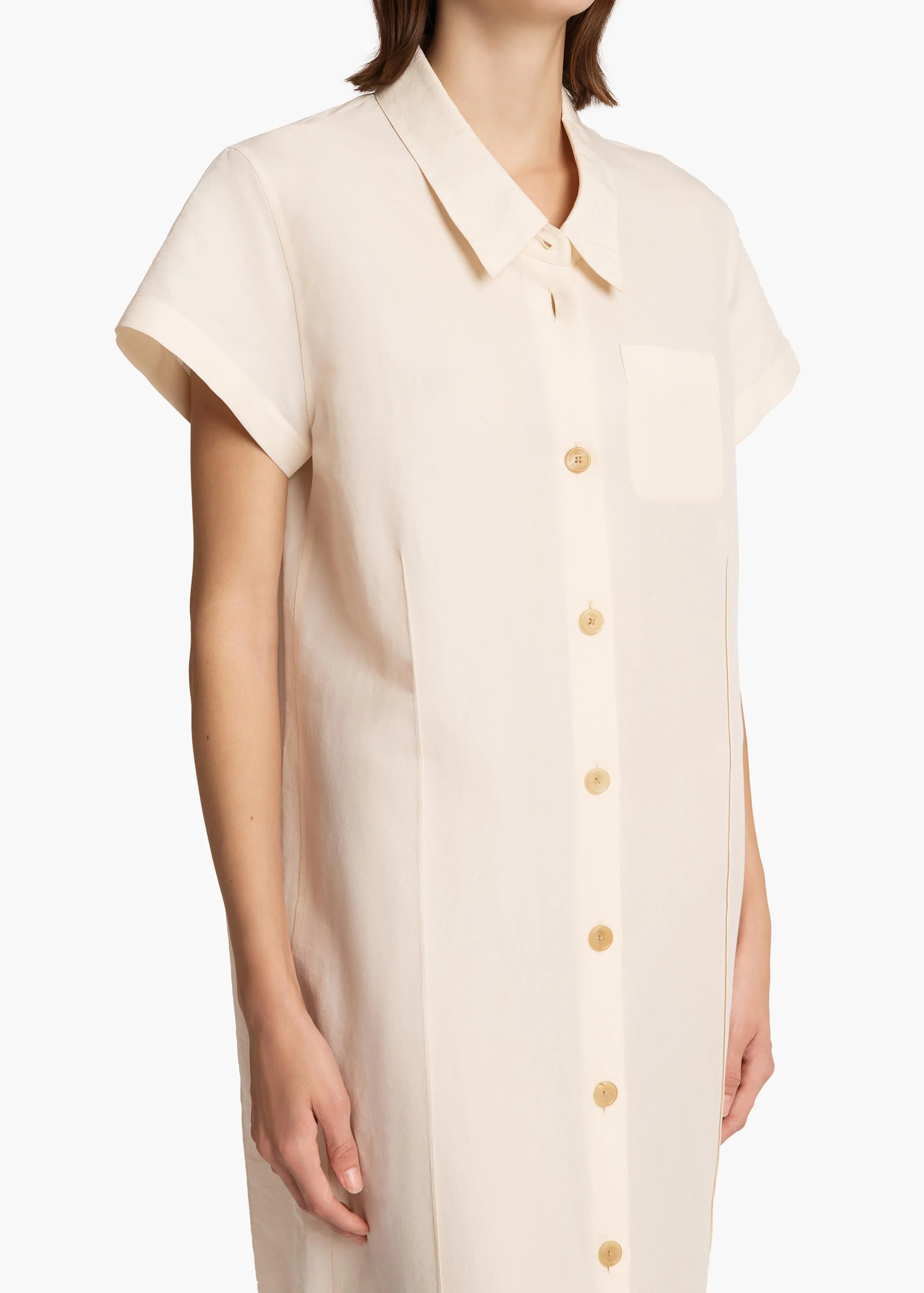 Khaite - Effy Dress in Natural - Image 10