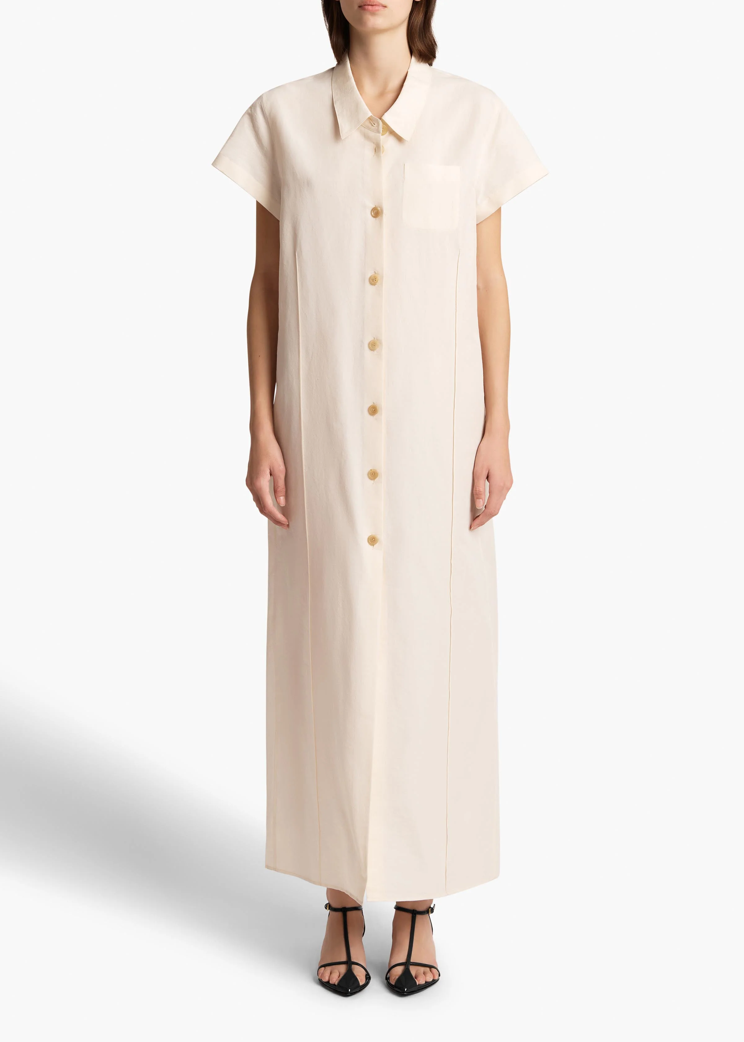 Khaite - Effy Dress in Natural - Image 2