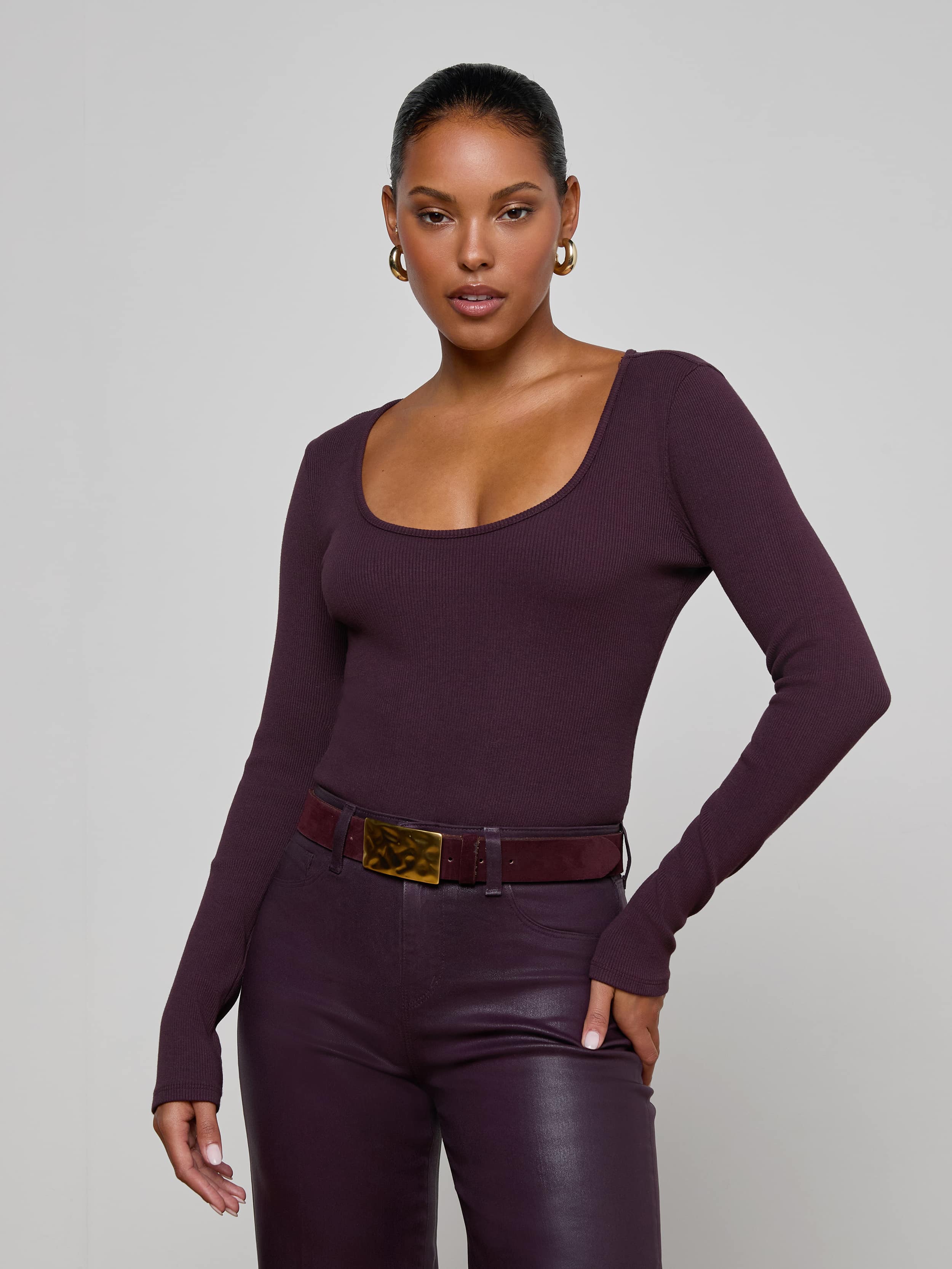 L'AGENCE - Elara Scoopneck Bodysuit