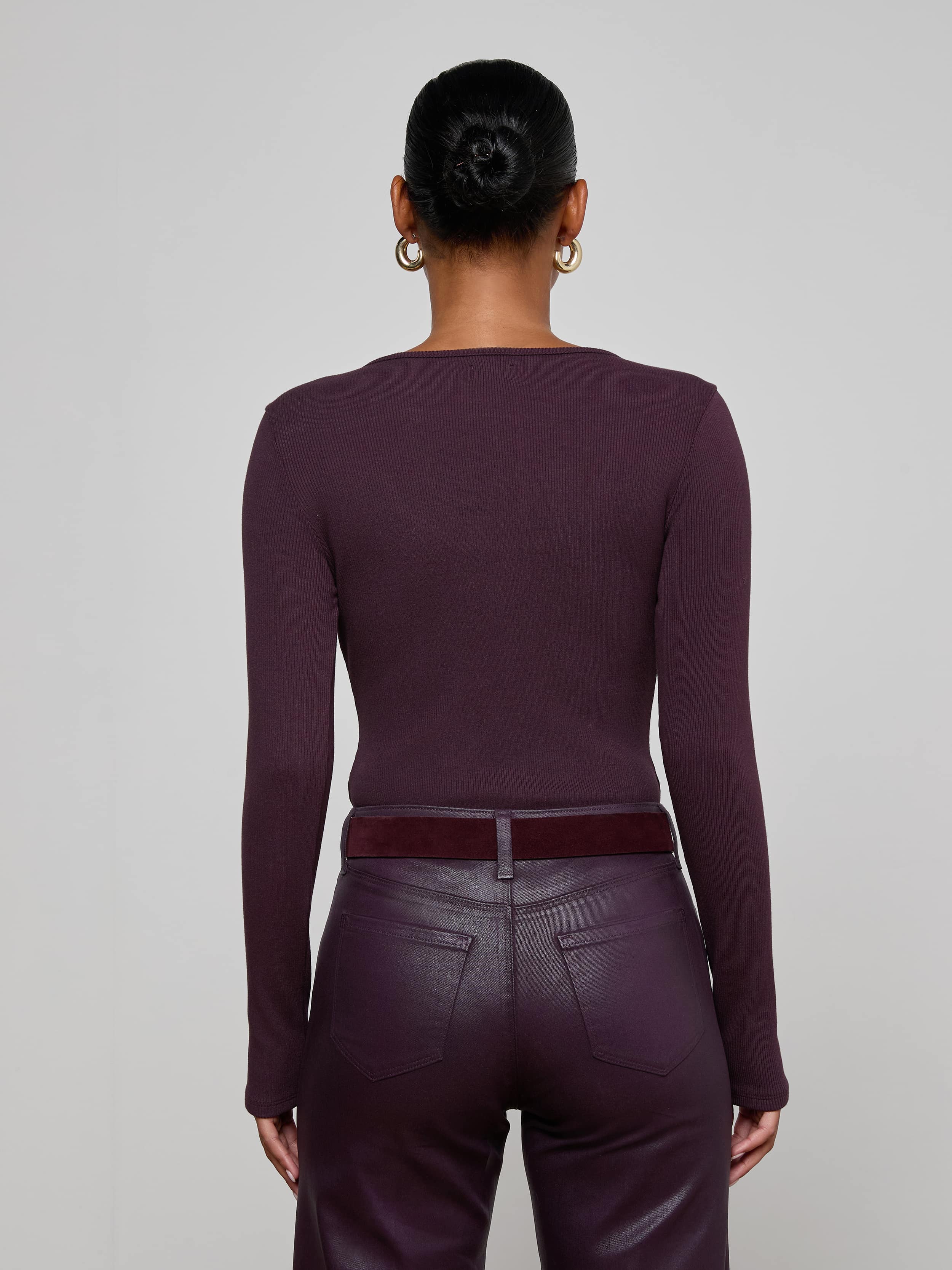 L'AGENCE - Elara Scoopneck Bodysuit - Image 10