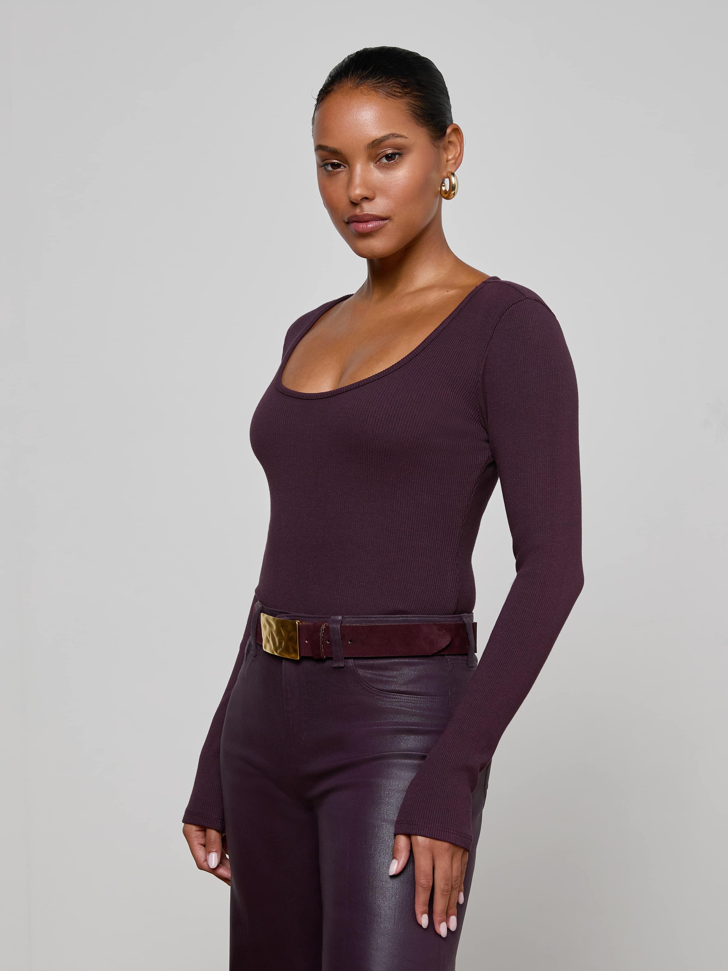 L'AGENCE - Elara Scoopneck Bodysuit - Image 8