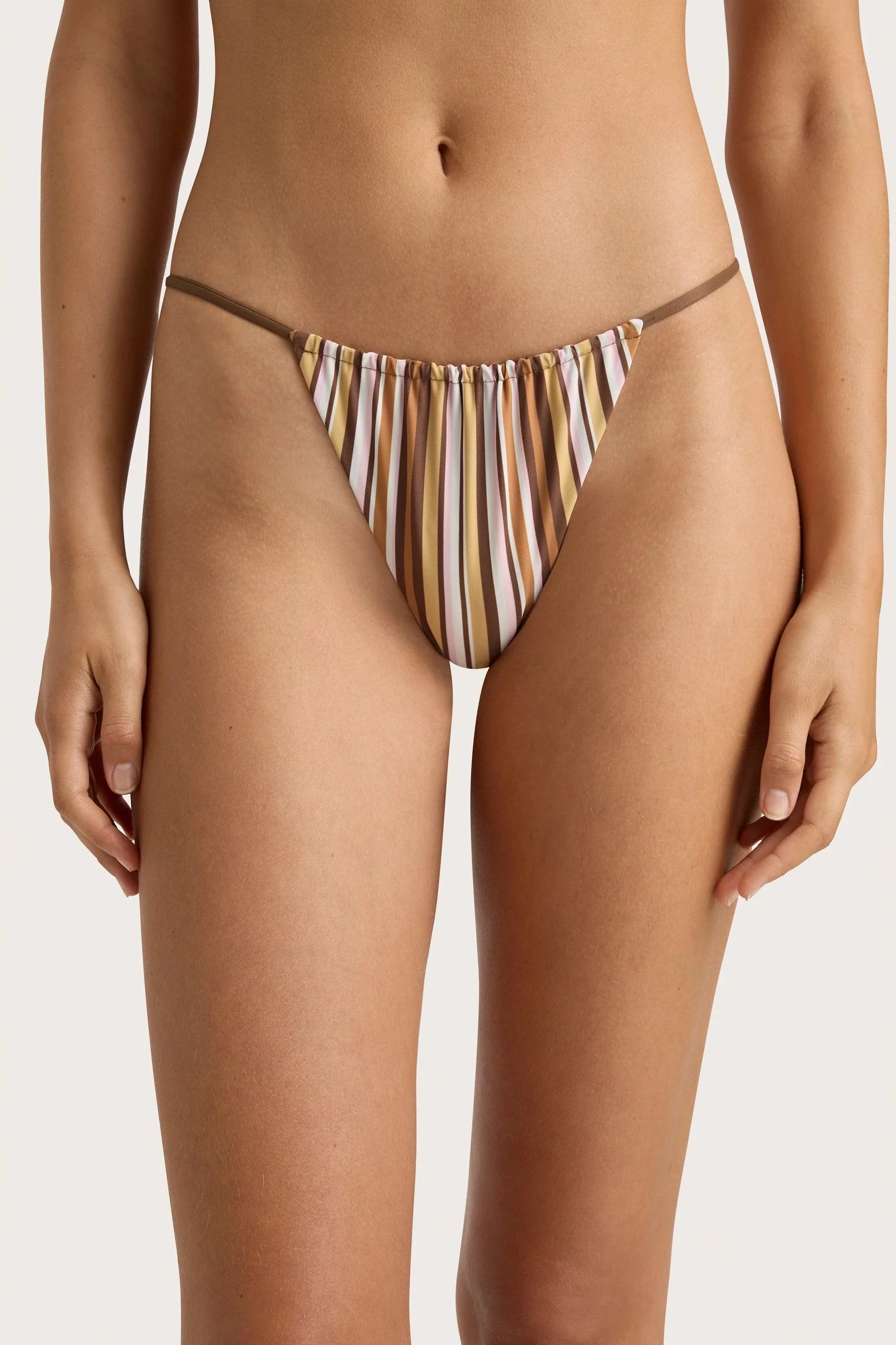 Faithfull - Elea Bikini Bottom Terracotta Stripe - Final Sale - Image 4