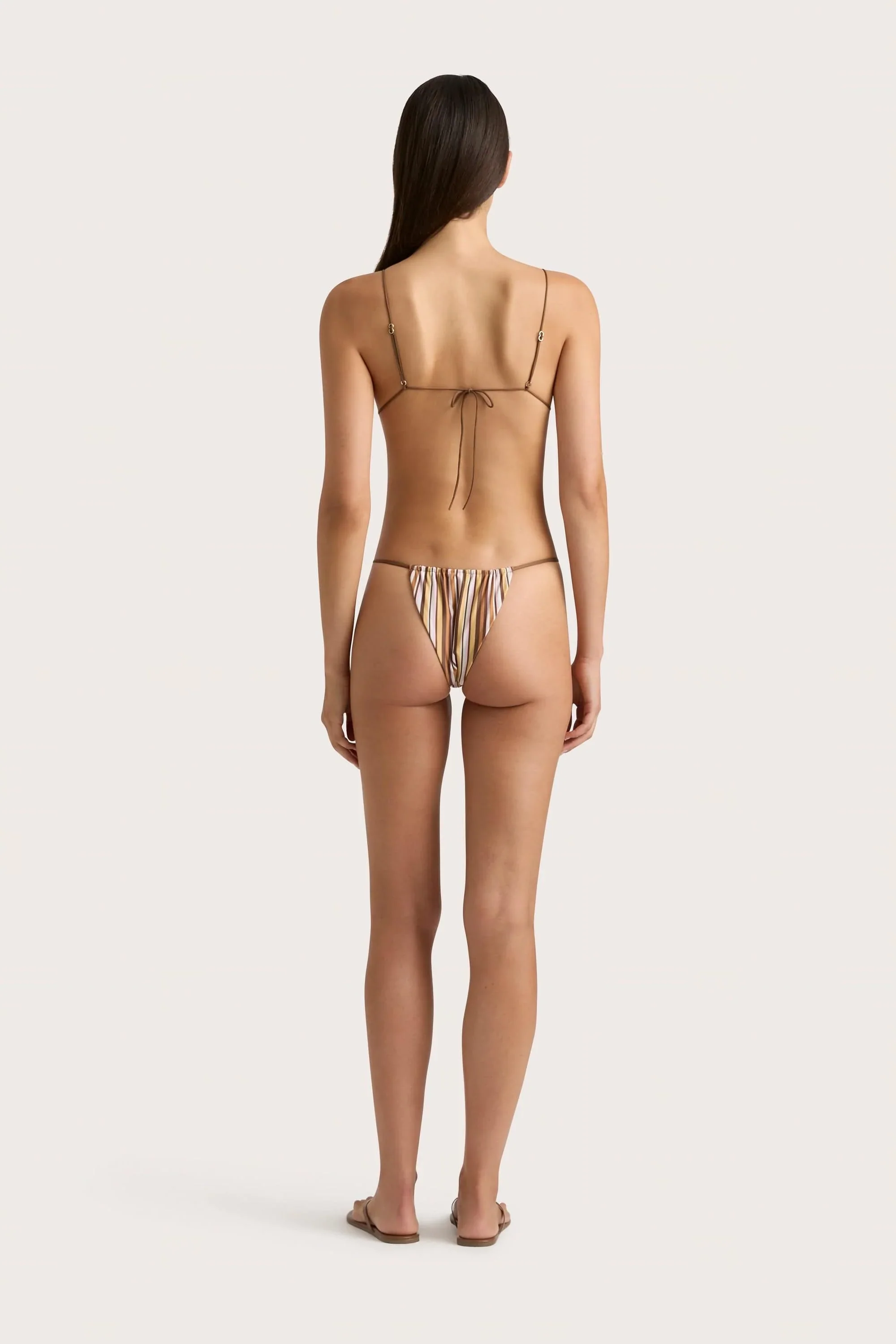 Faithfull - Elea Bikini Bottom Terracotta Stripe - Final Sale - Image 5