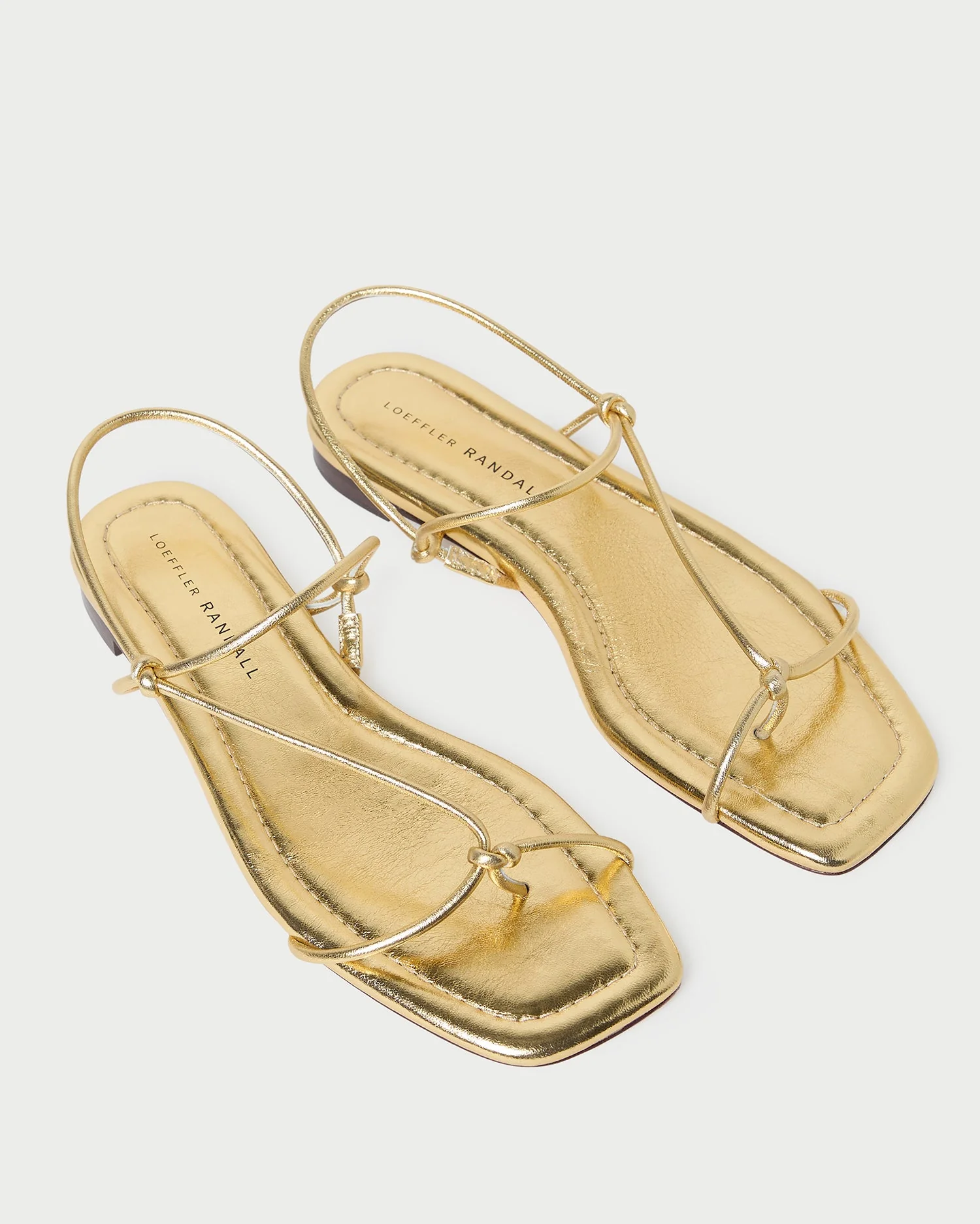 Loeffler Randall - Eleanor Gold Strappy Sandal - Image 4
